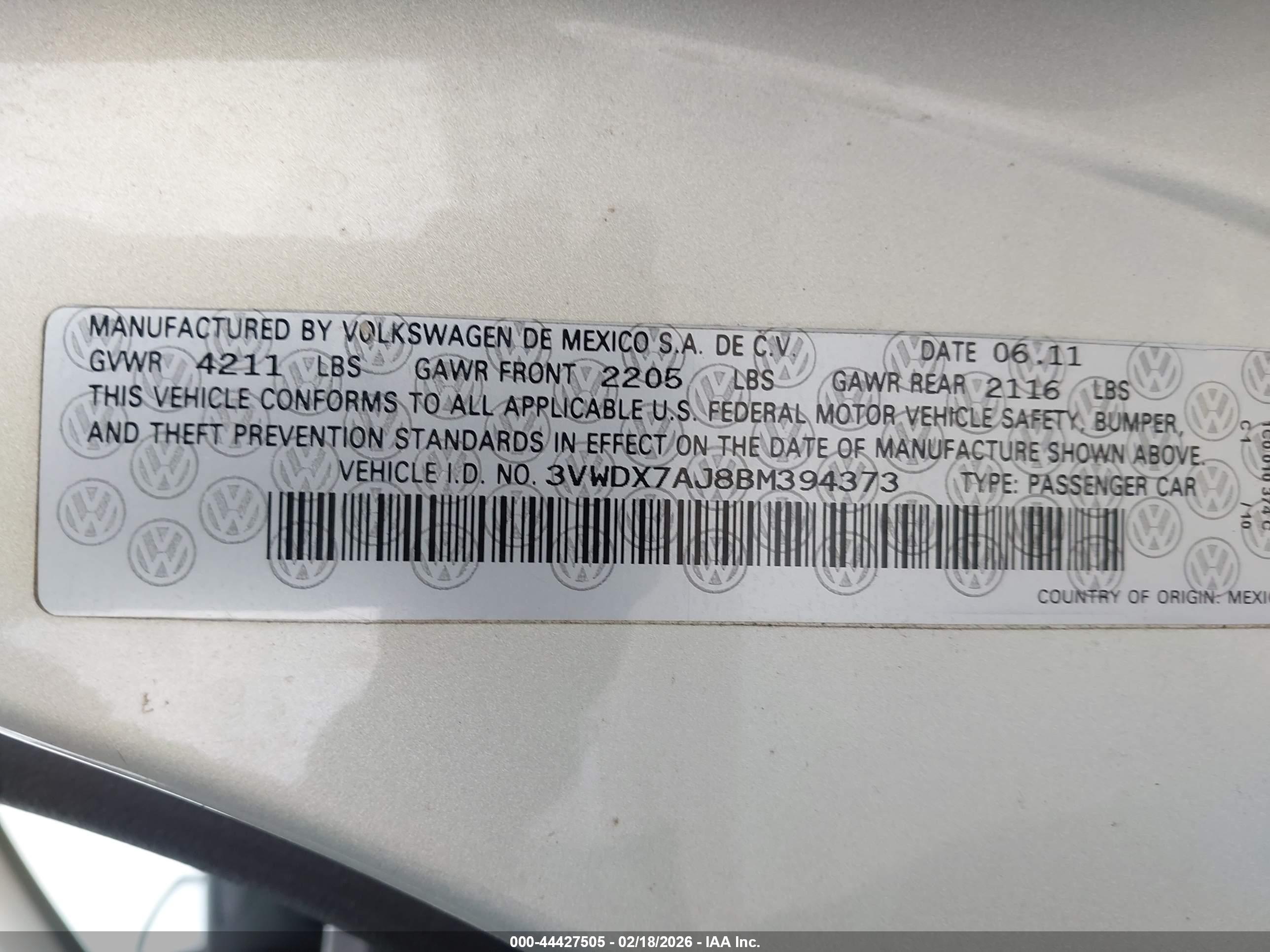 VOLKSWAGEN JETTA image 9