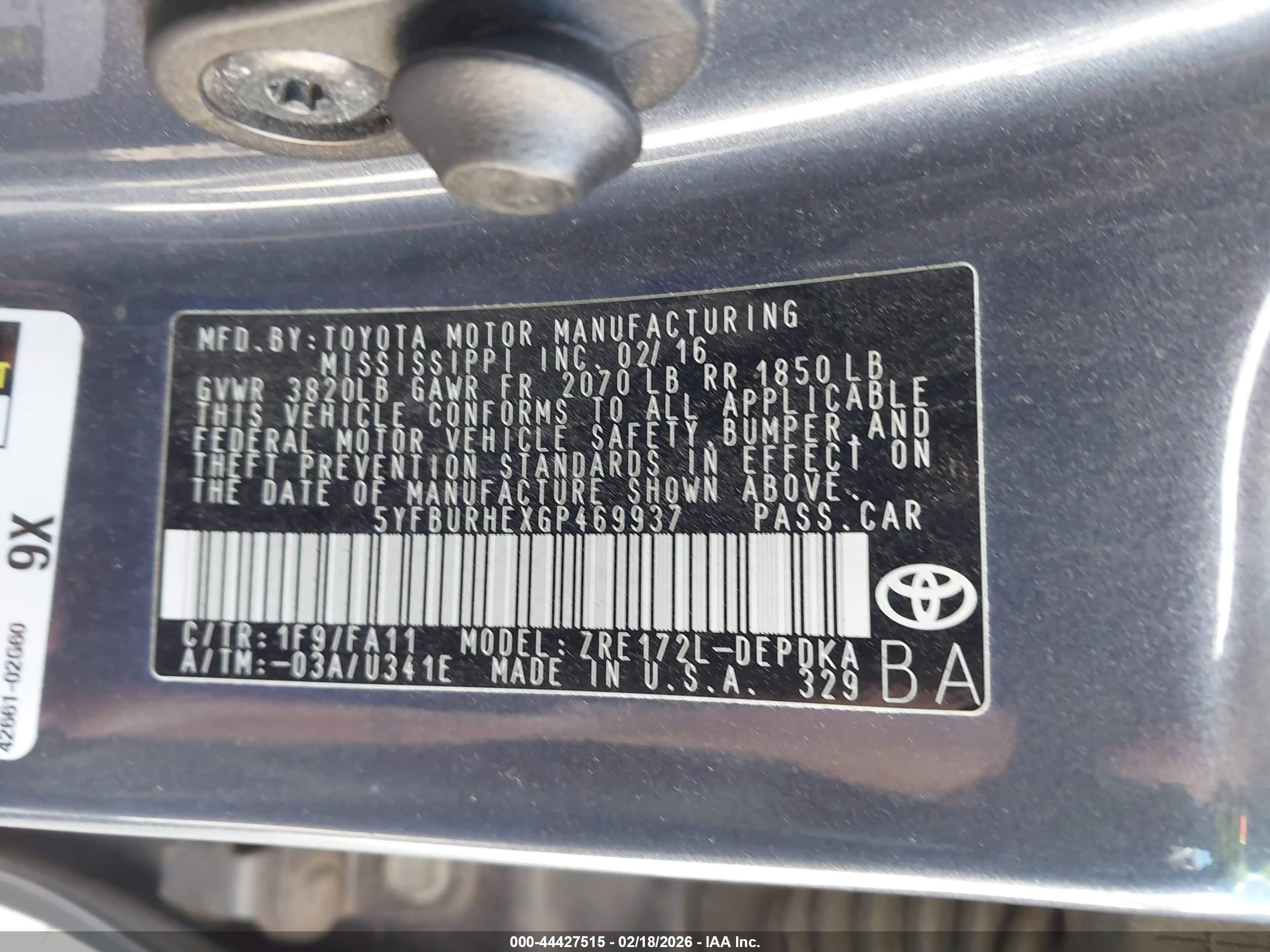 TOYOTA COROLLA image 9
