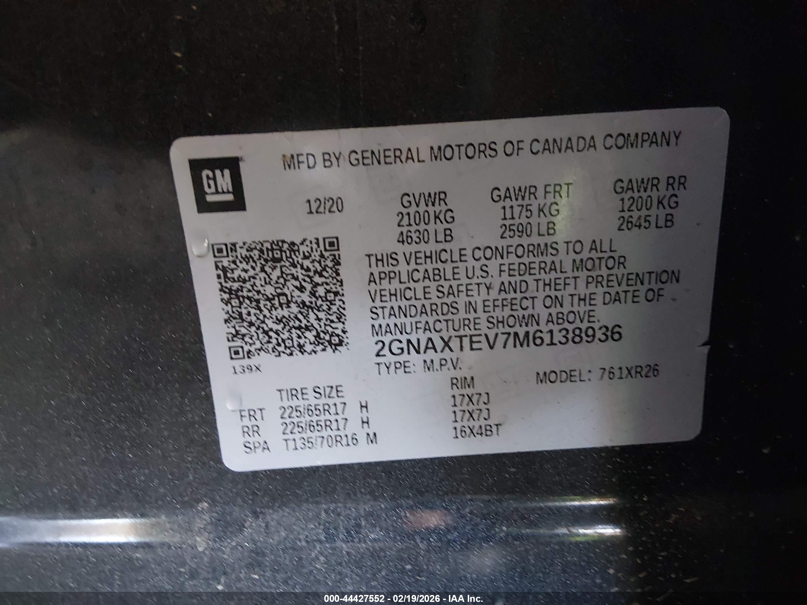 CHEVROLET EQUINOX image 9