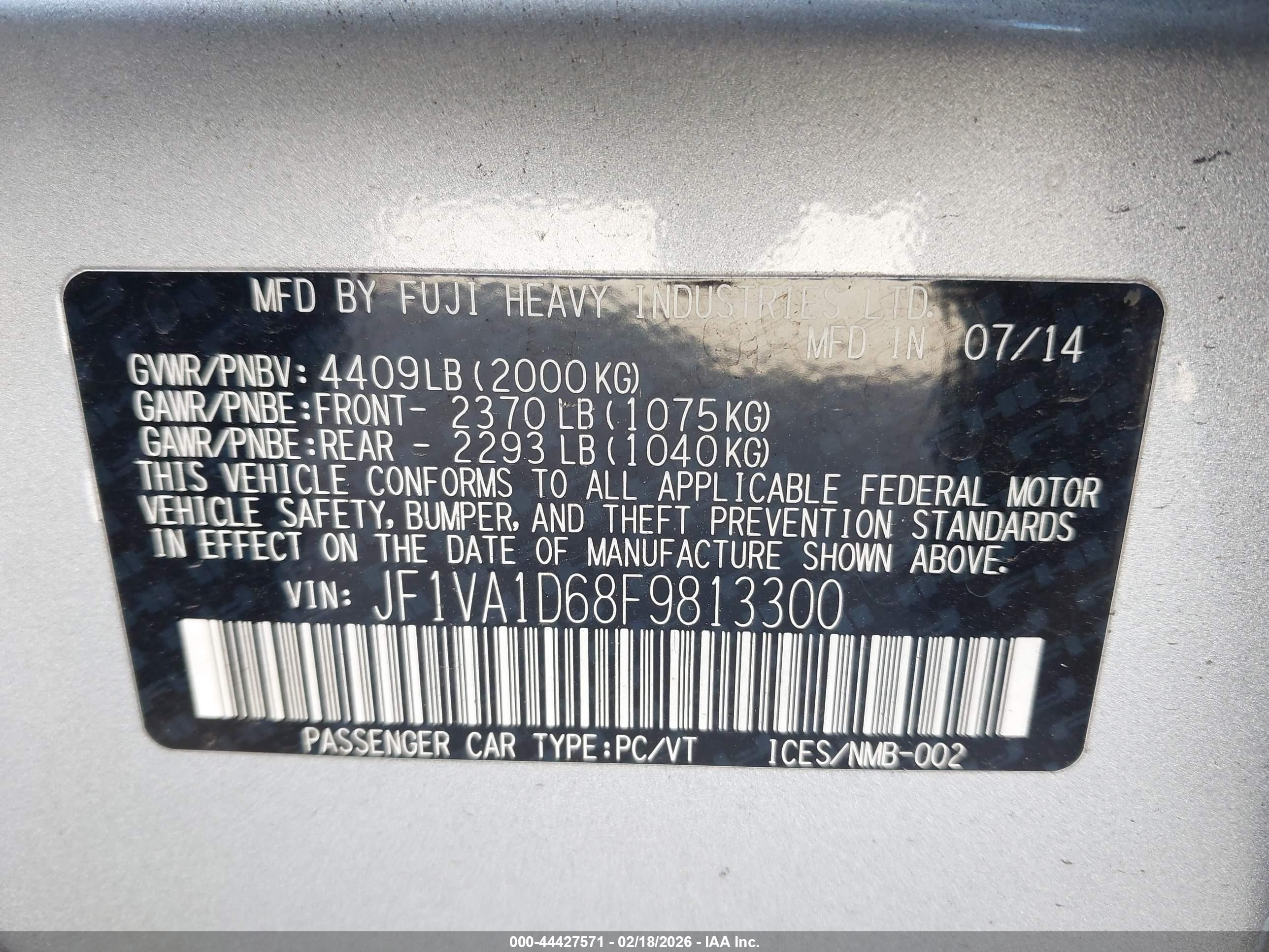 SUBARU WRX image 9