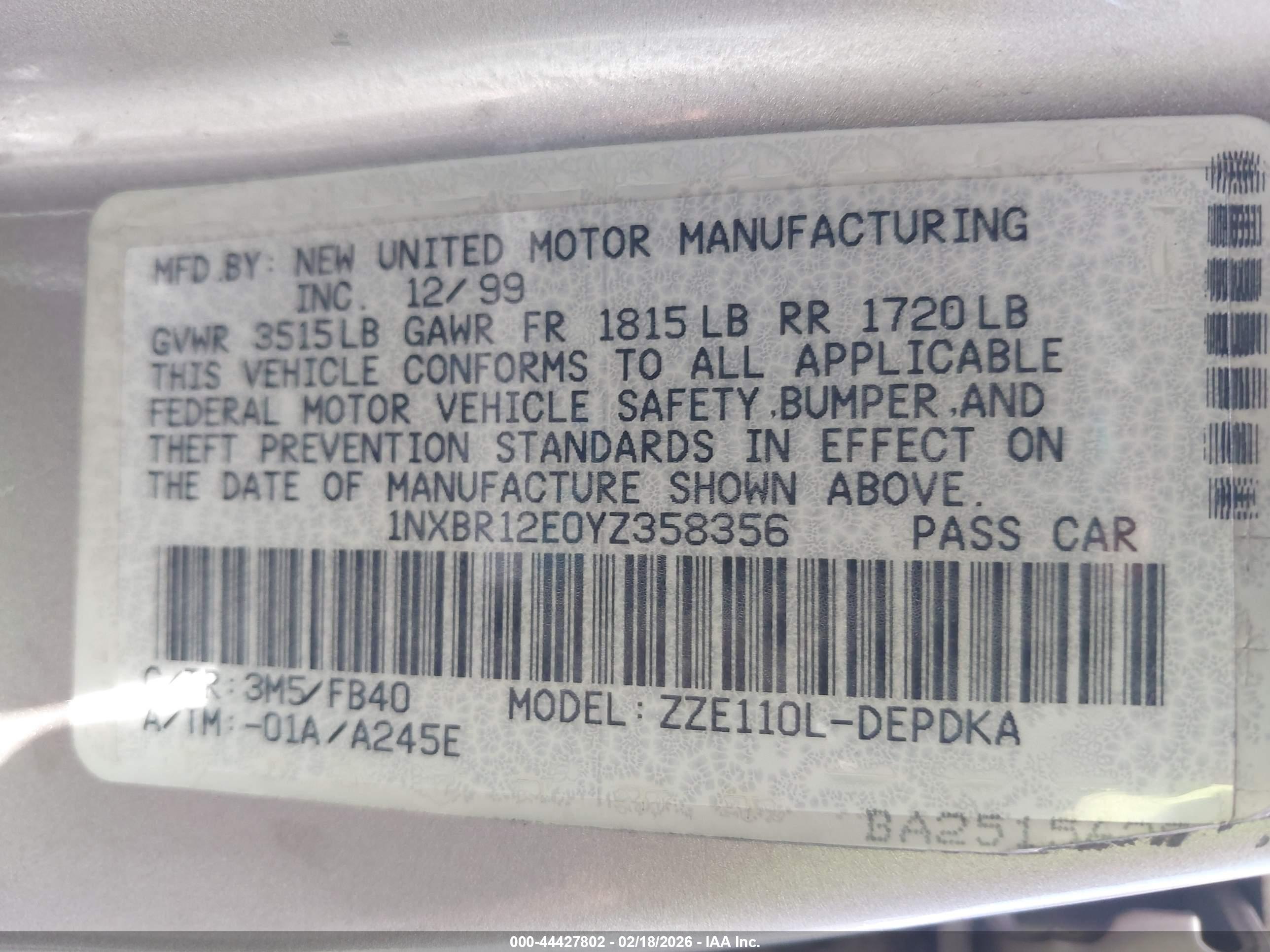 TOYOTA COROLLA image 9