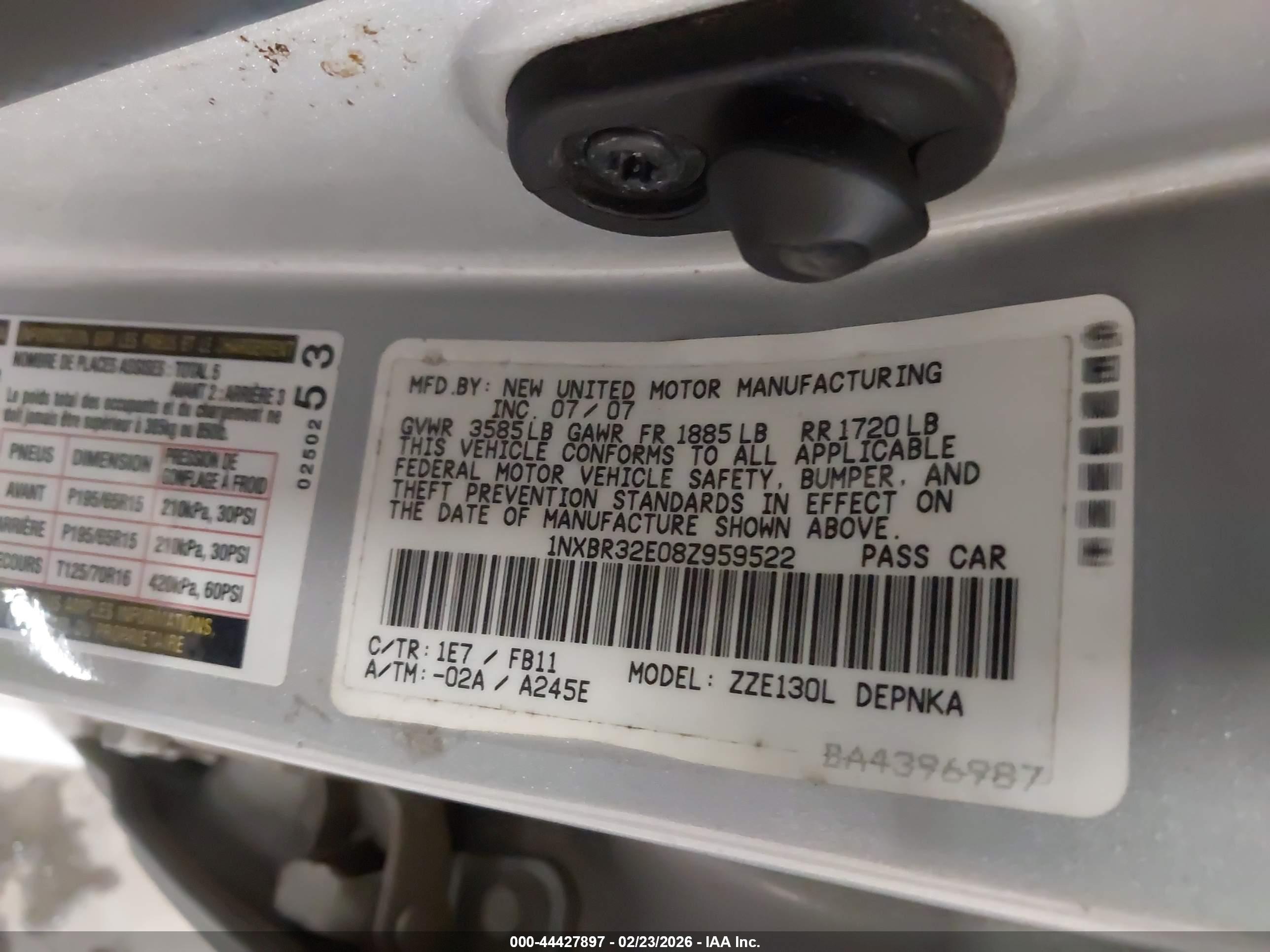 TOYOTA COROLLA image 9