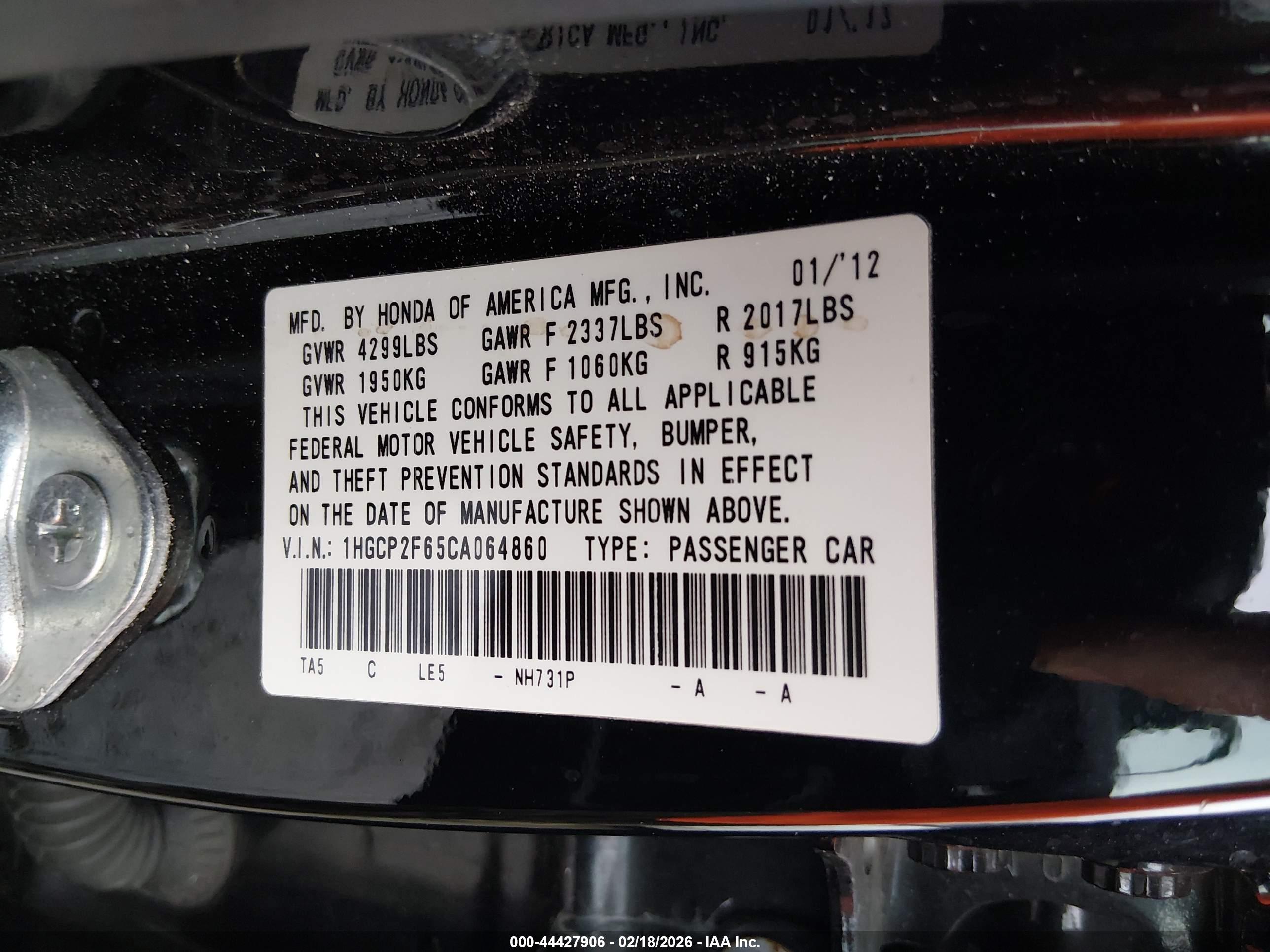 HONDA ACCORD image 9