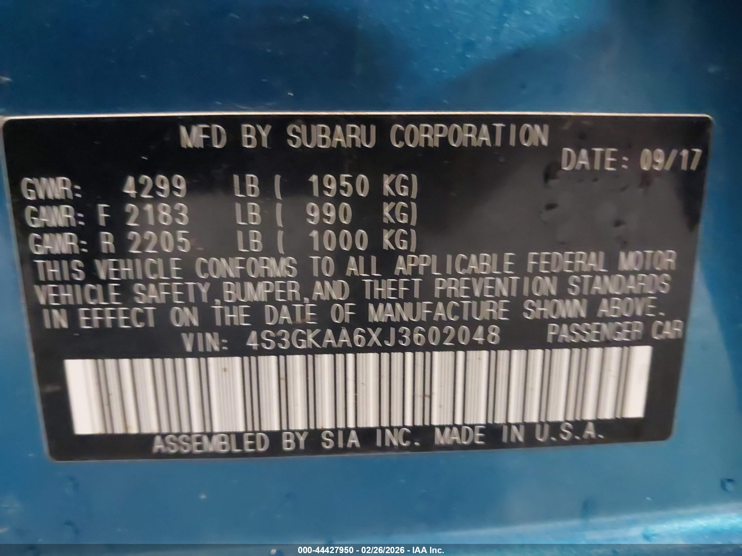 SUBARU IMPREZA image 9