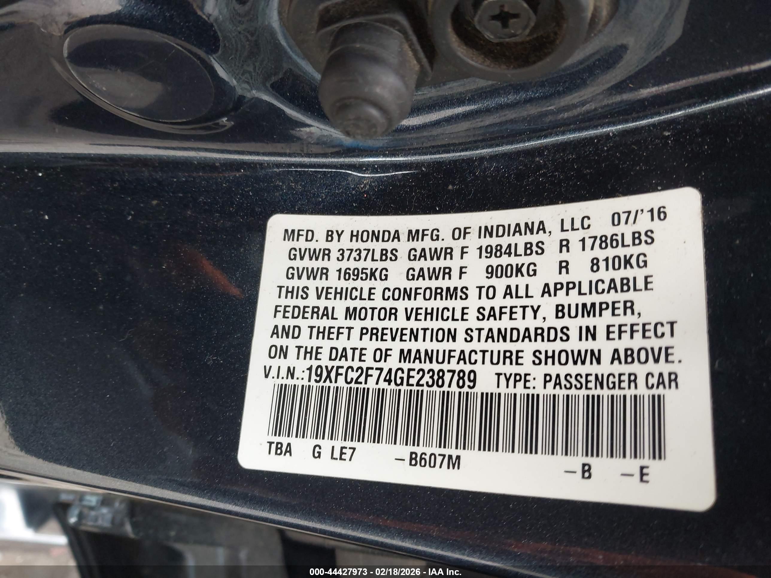 HONDA CIVIC image 9