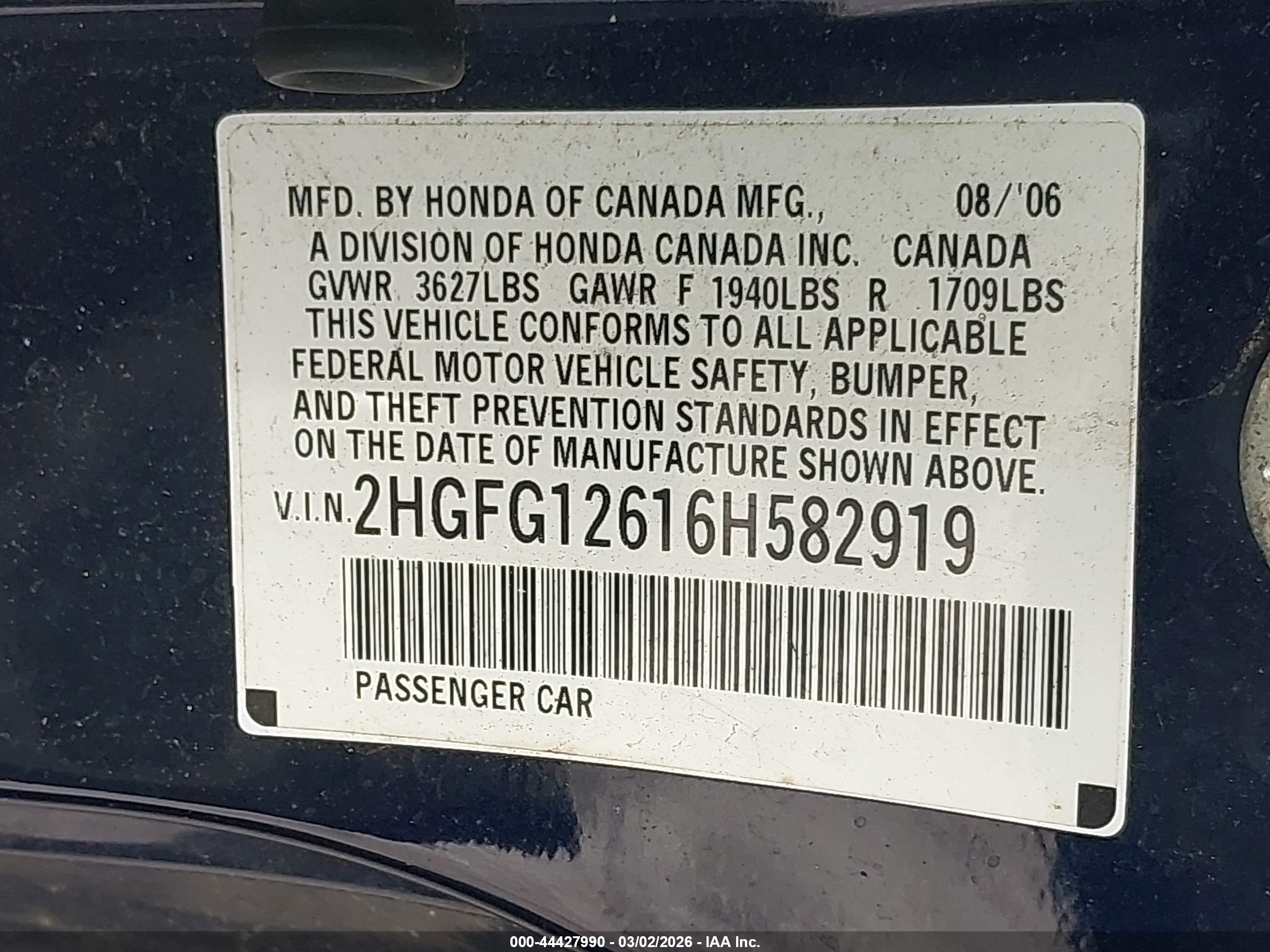 HONDA CIVIC image 9