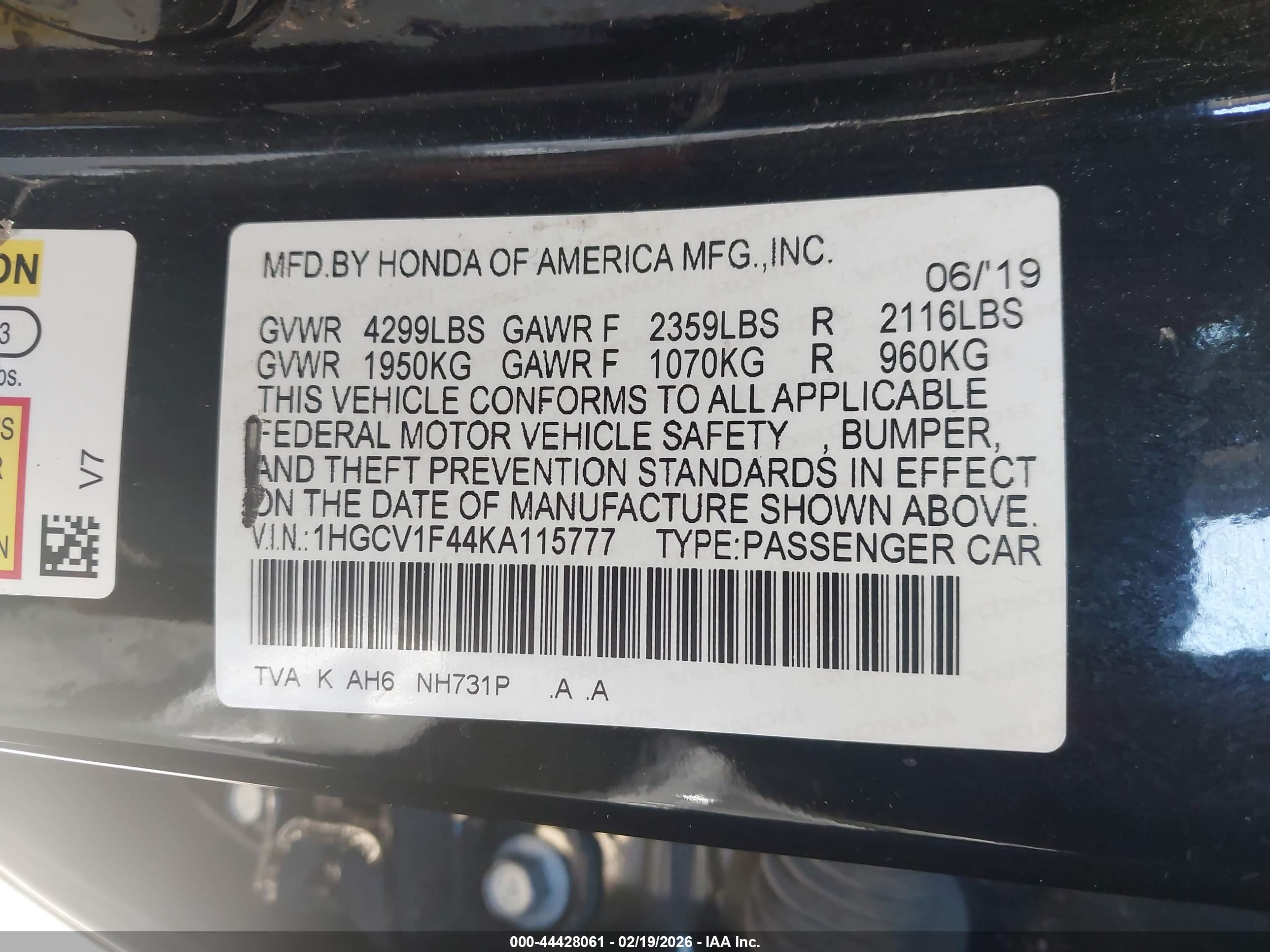 HONDA ACCORD image 9
