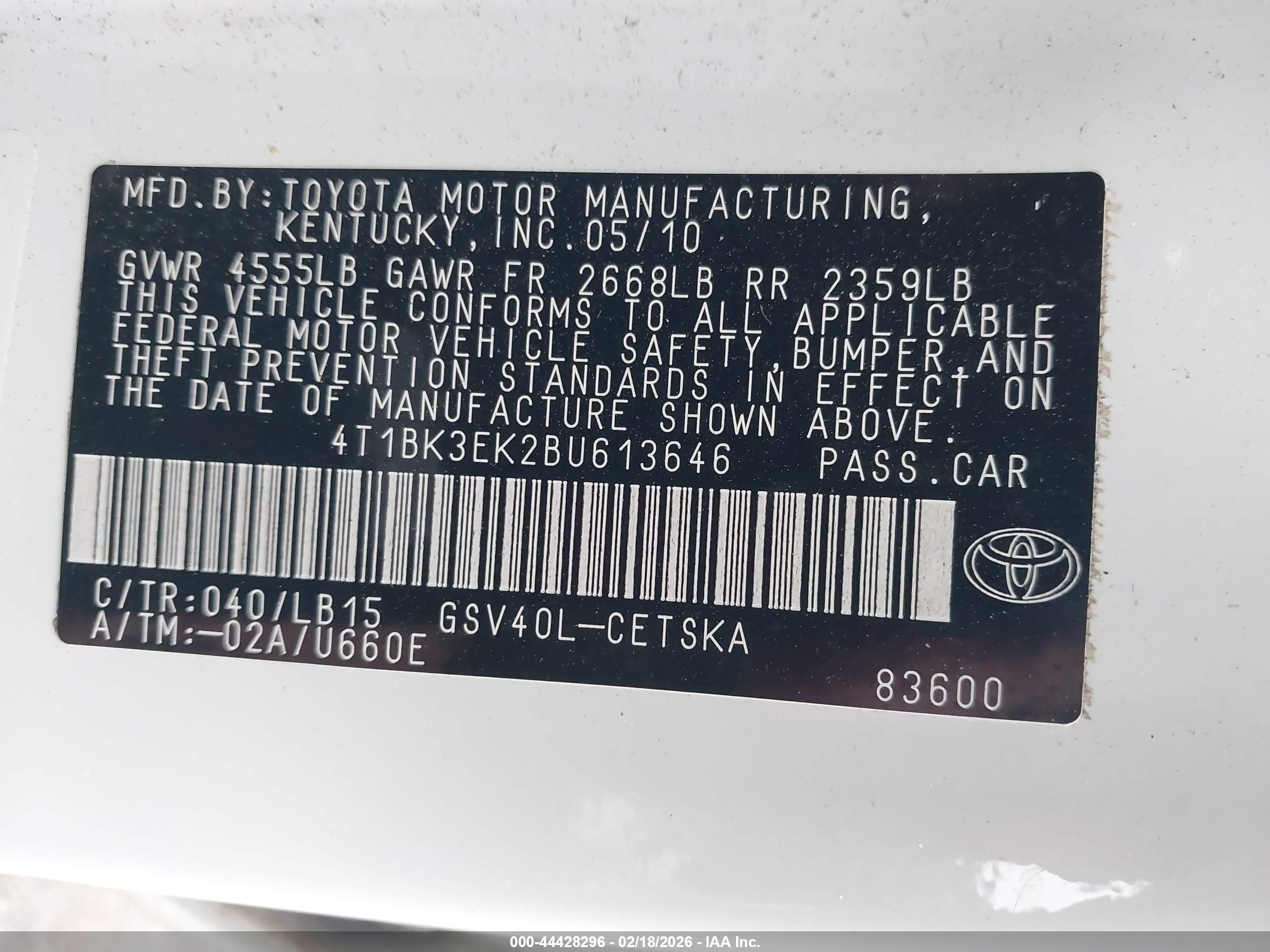 TOYOTA CAMRY image 9