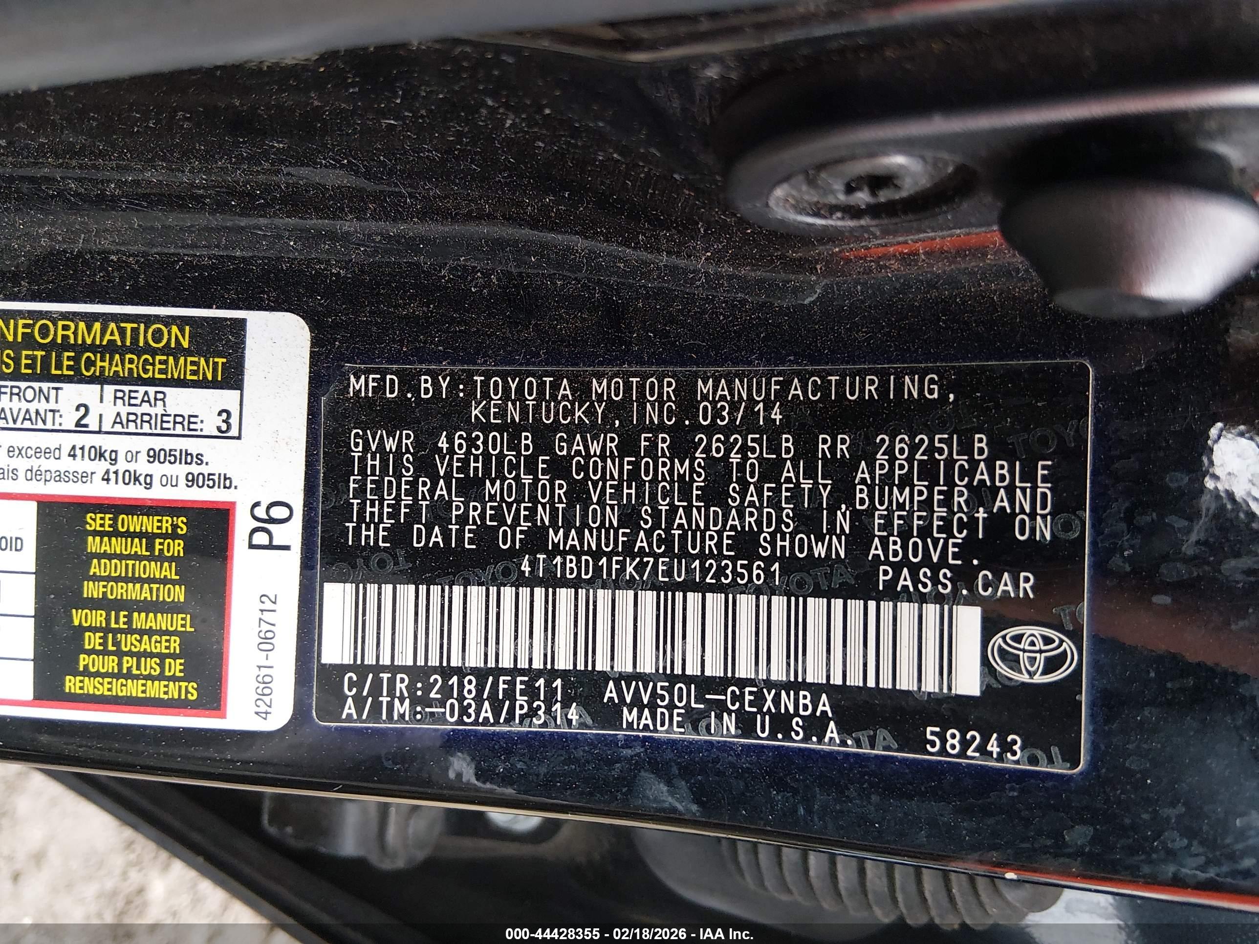 TOYOTA CAMRY image 9