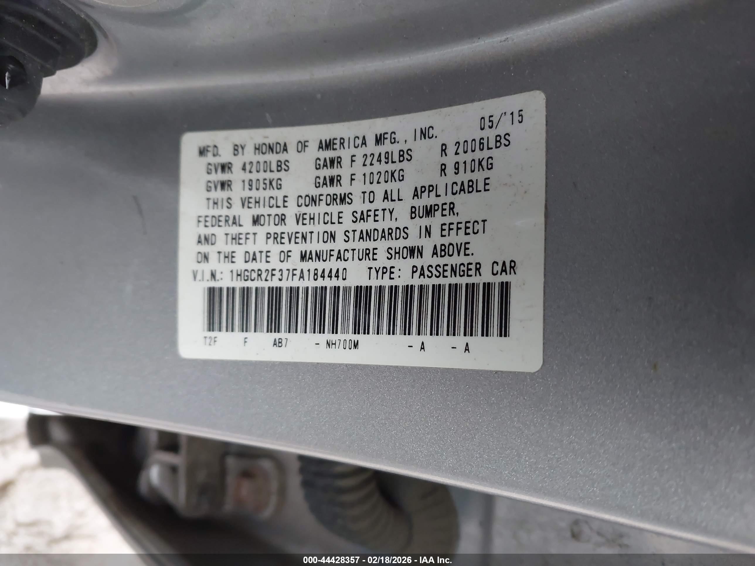 HONDA ACCORD image 9