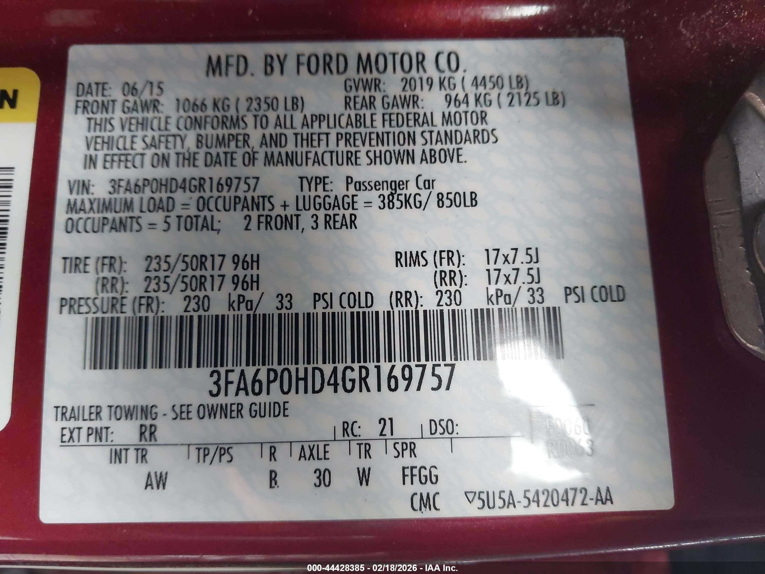 FORD FUSION image 9