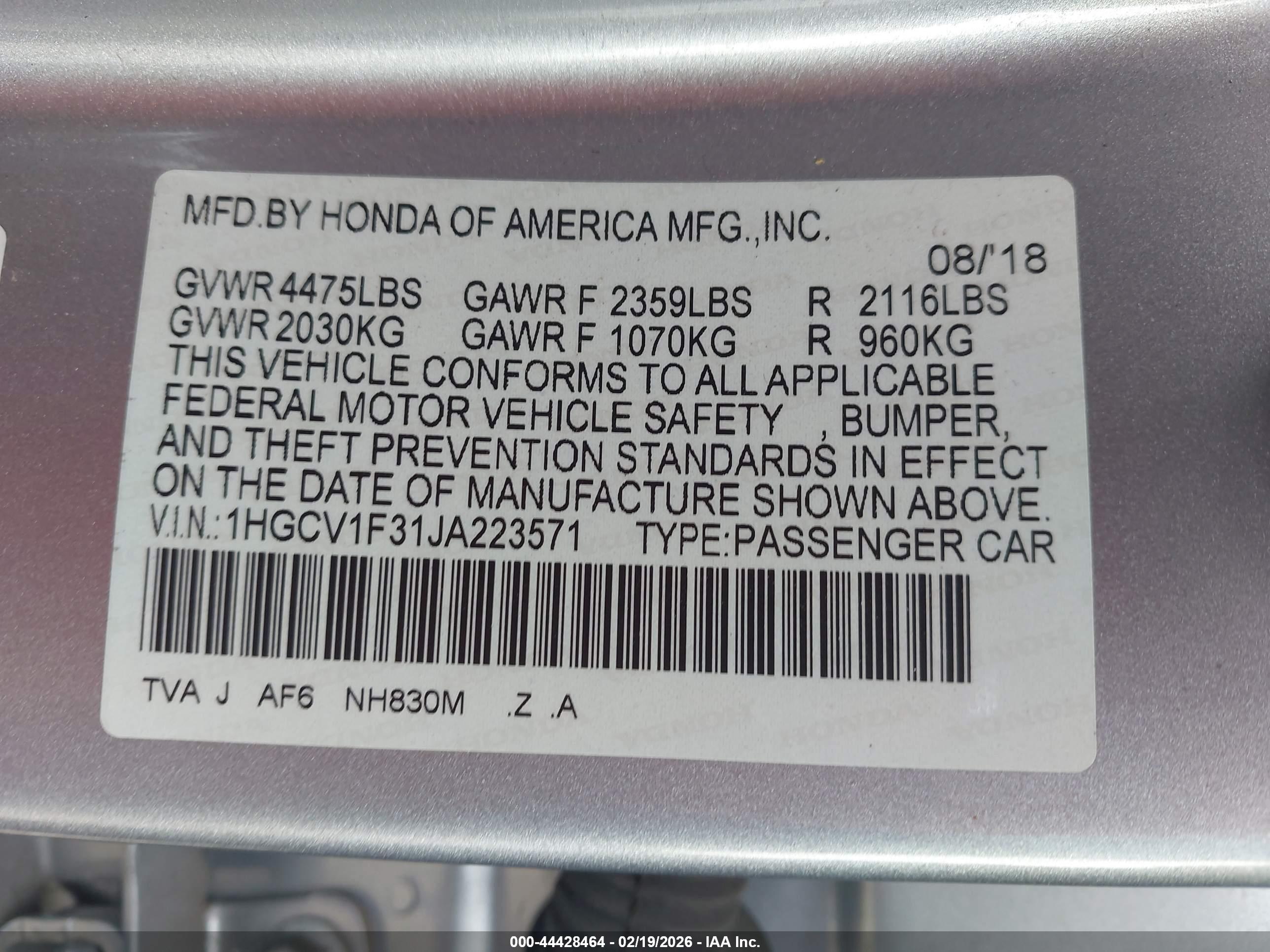 HONDA ACCORD image 9