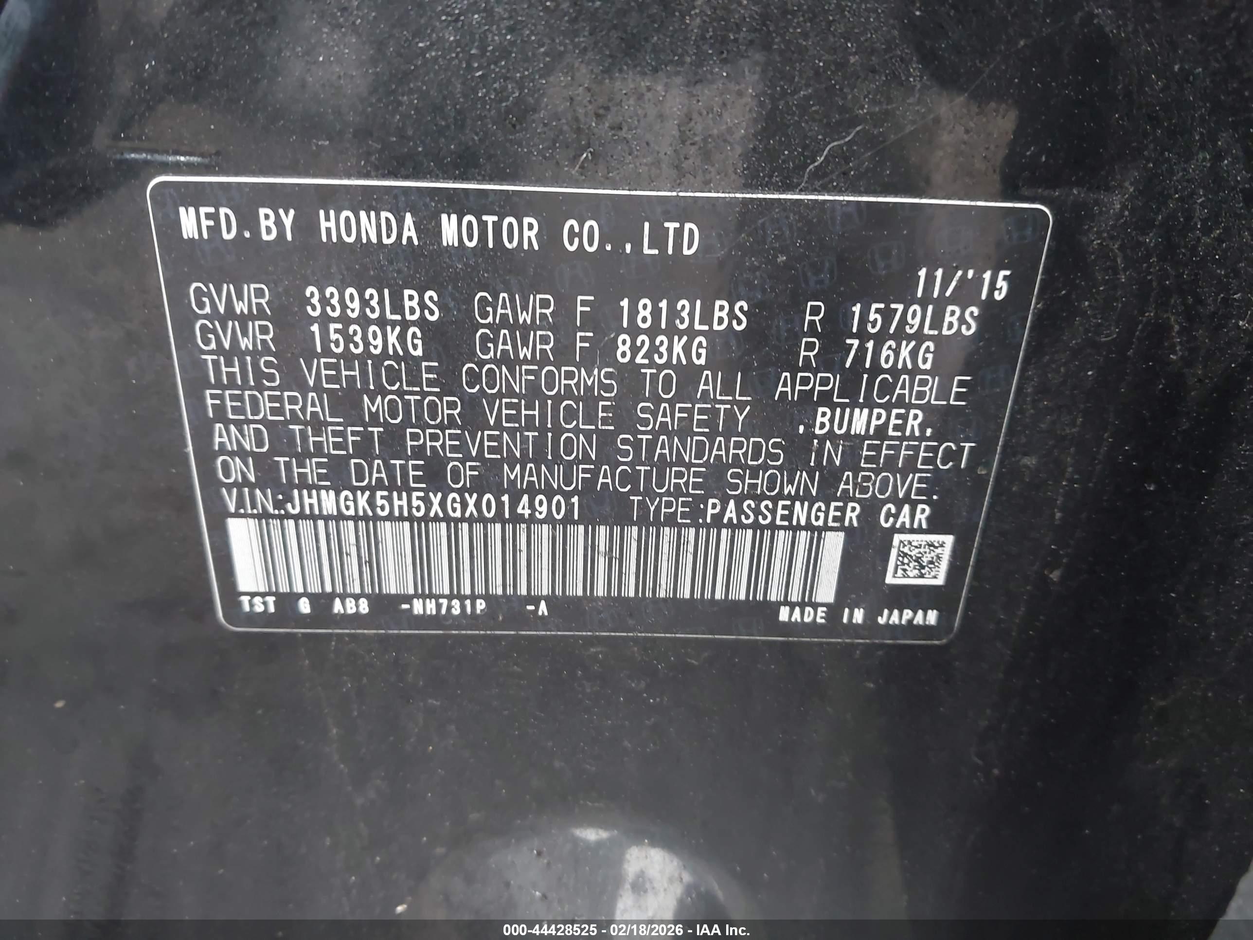 HONDA FIT image 9