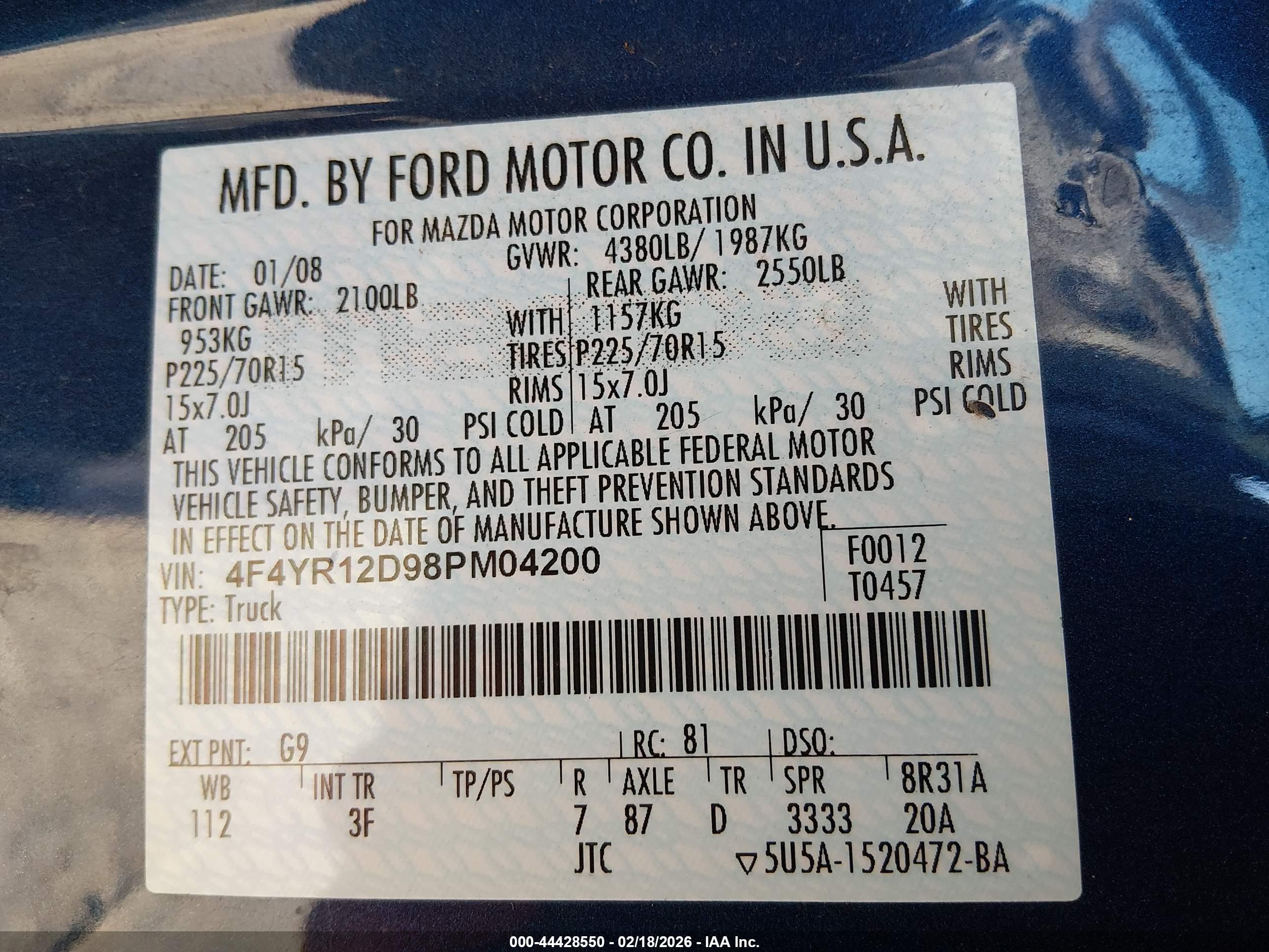MAZDA B2300 image 9