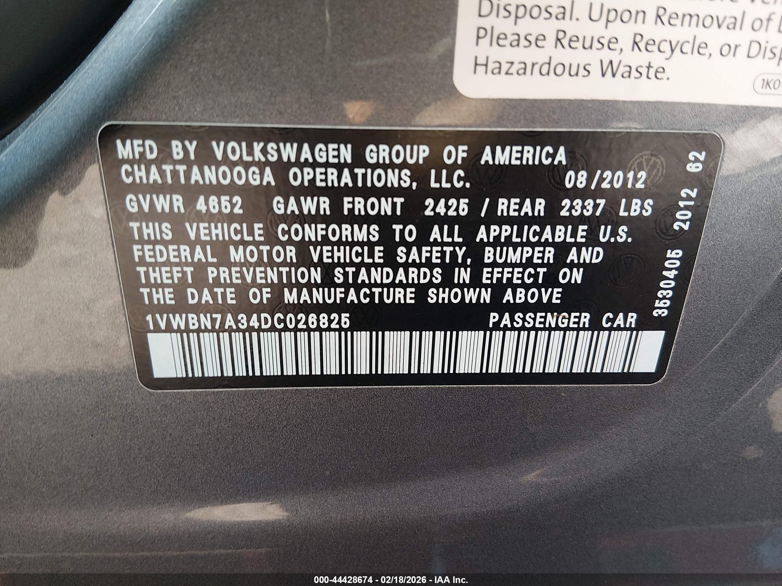VOLKSWAGEN PASSAT image 9