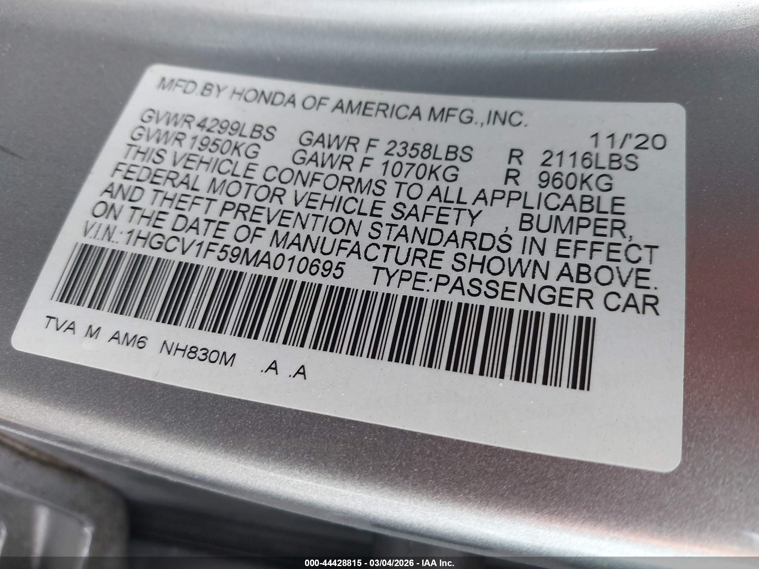 HONDA ACCORD image 9
