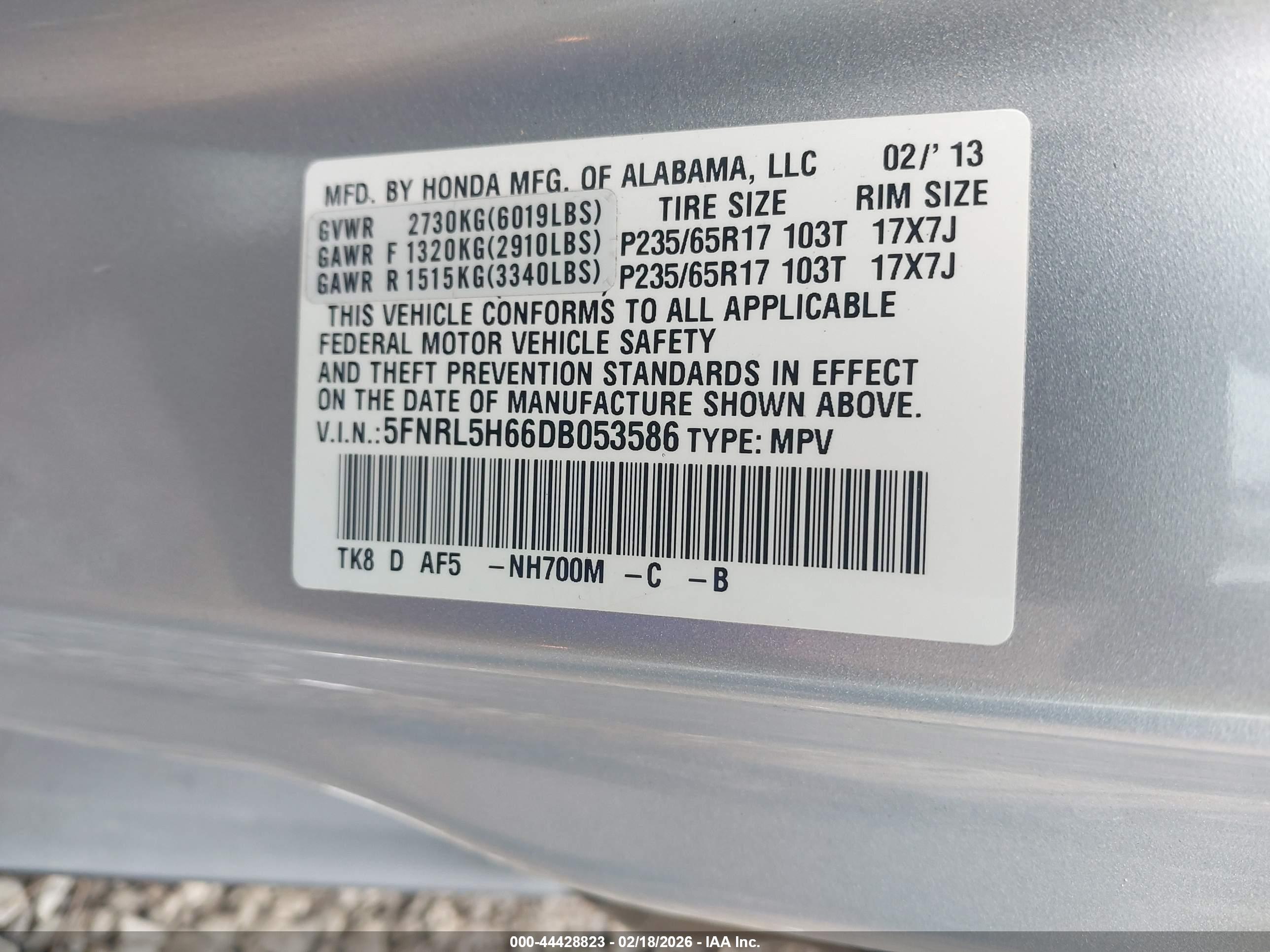HONDA ODYSSEY image 9