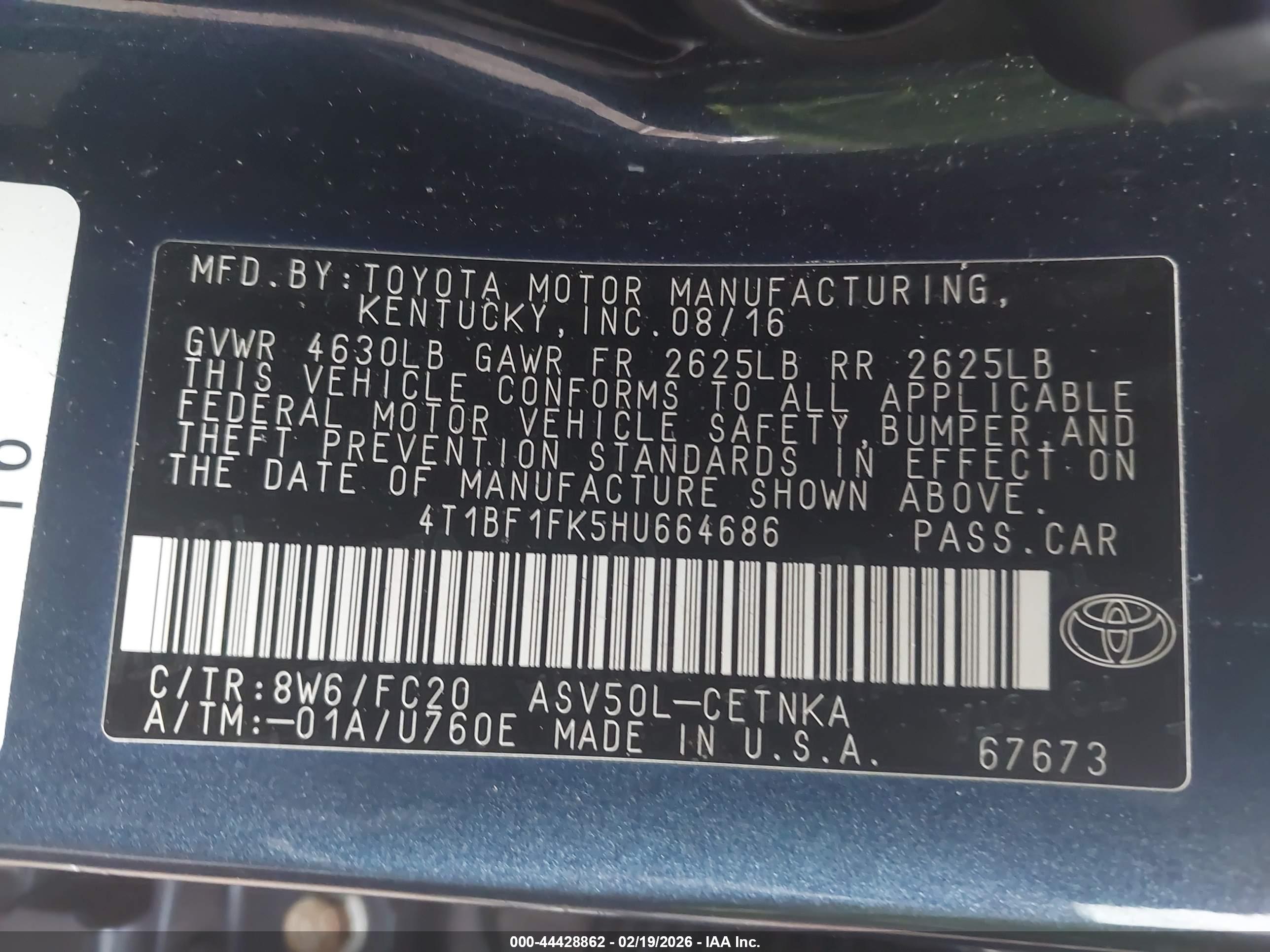 TOYOTA CAMRY image 9