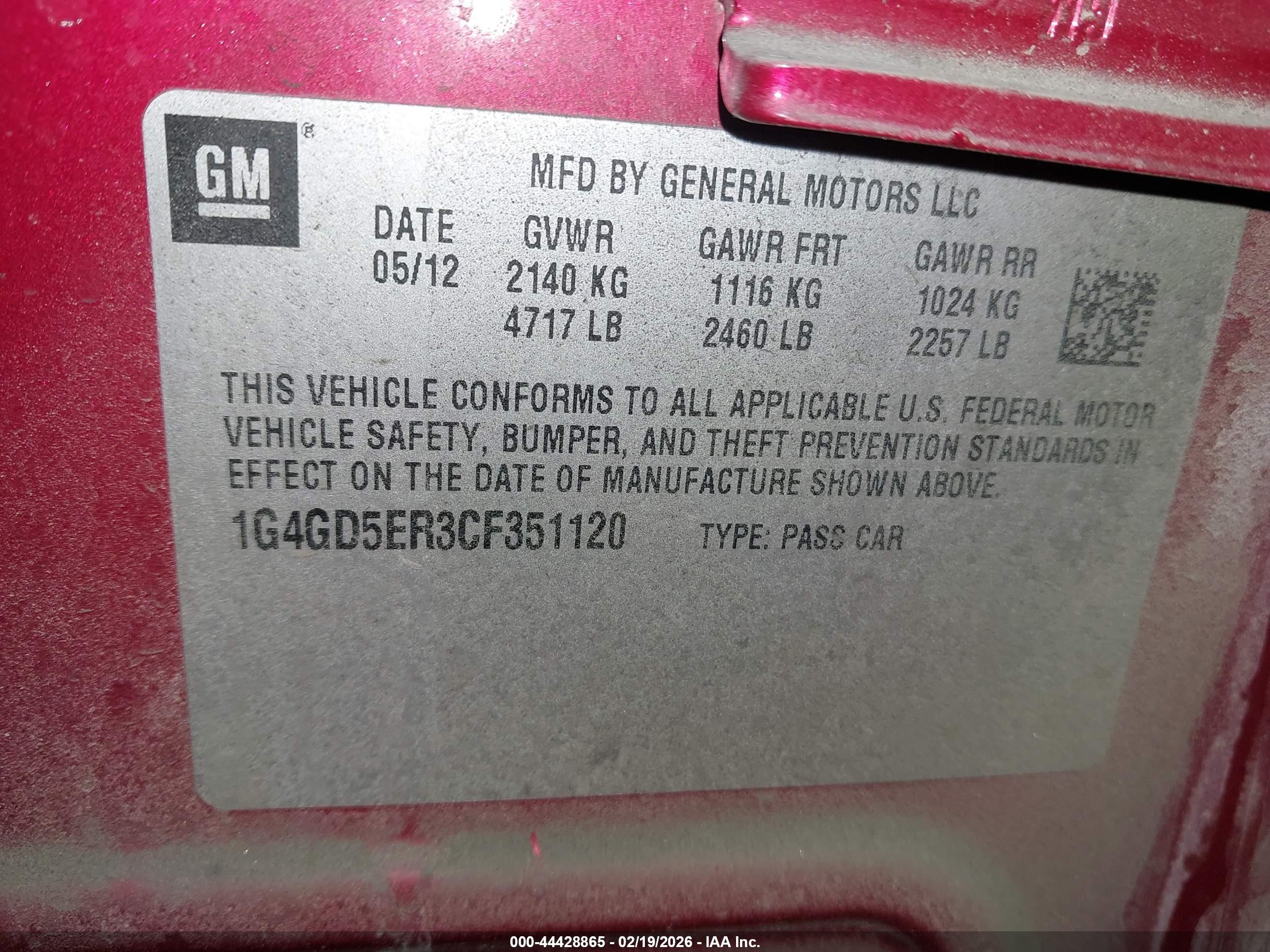 BUICK LACROSSE image 9