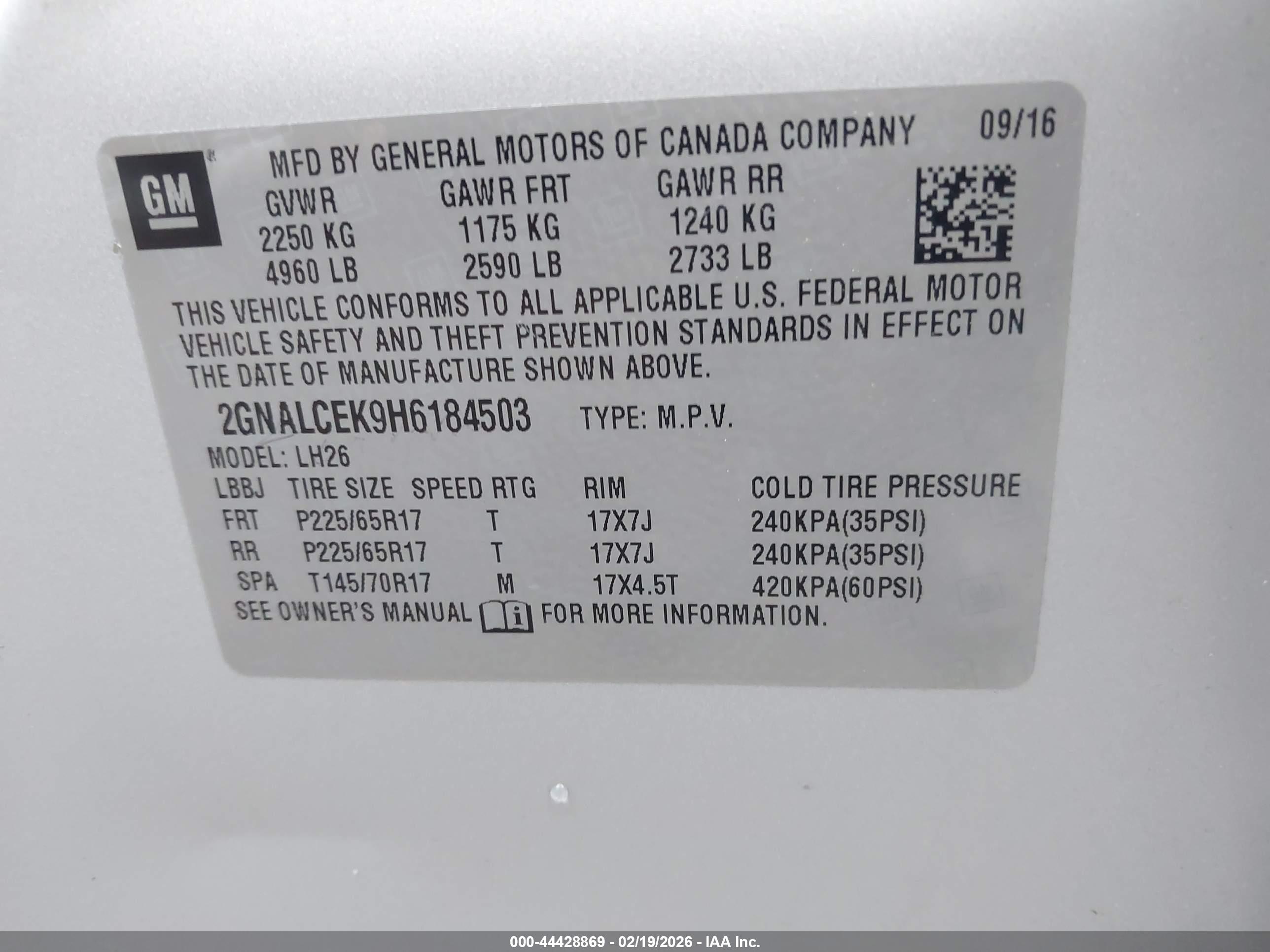 CHEVROLET EQUINOX image 9