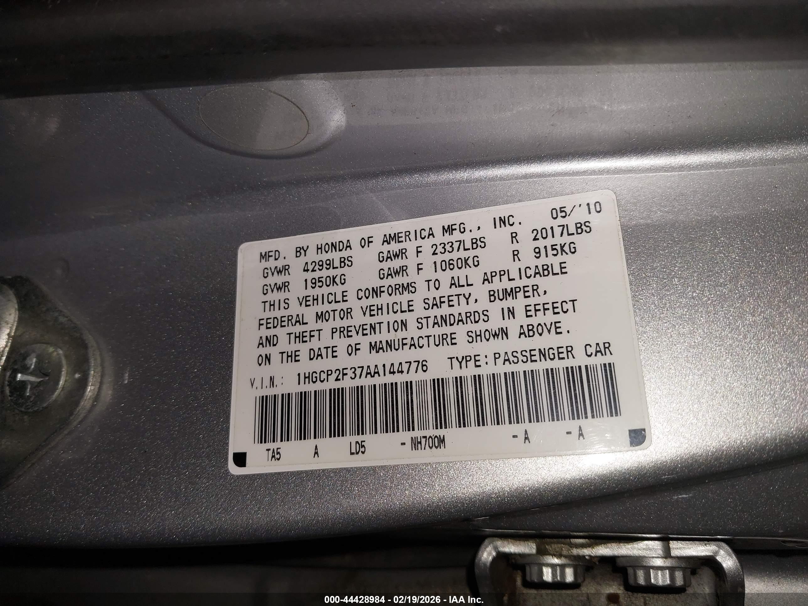 HONDA ACCORD image 9