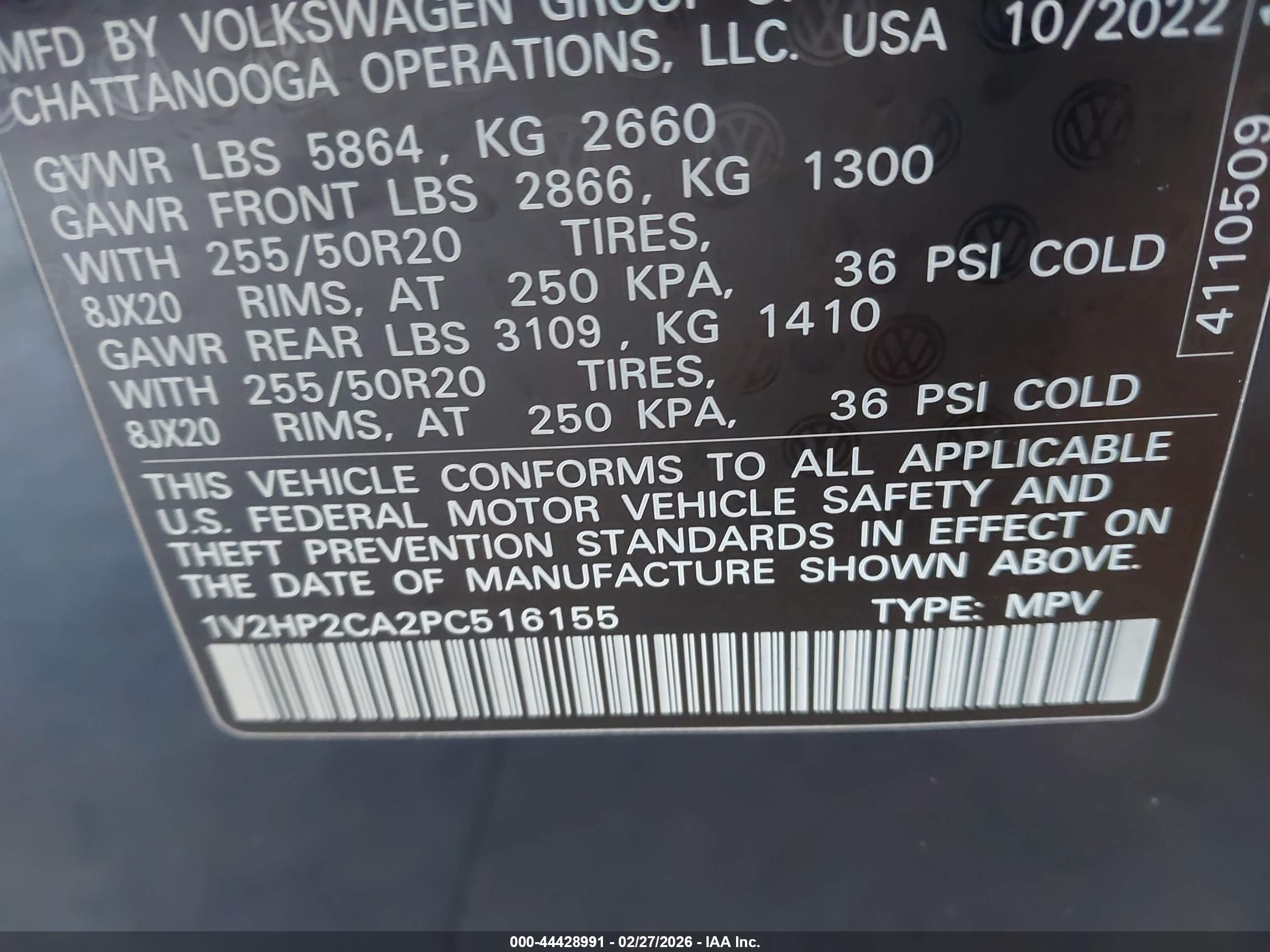 VOLKSWAGEN ATLAS image 9