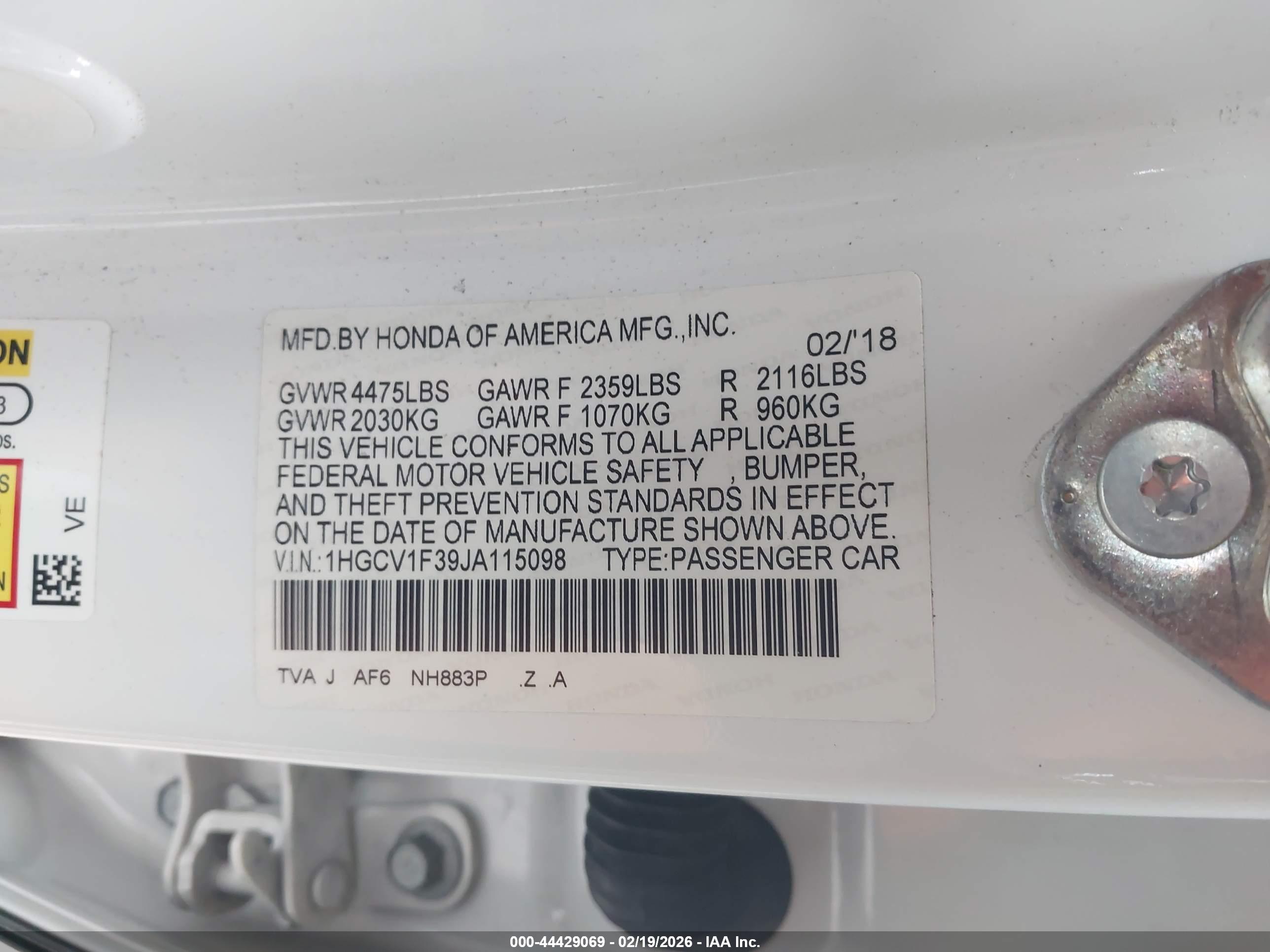 HONDA ACCORD image 9