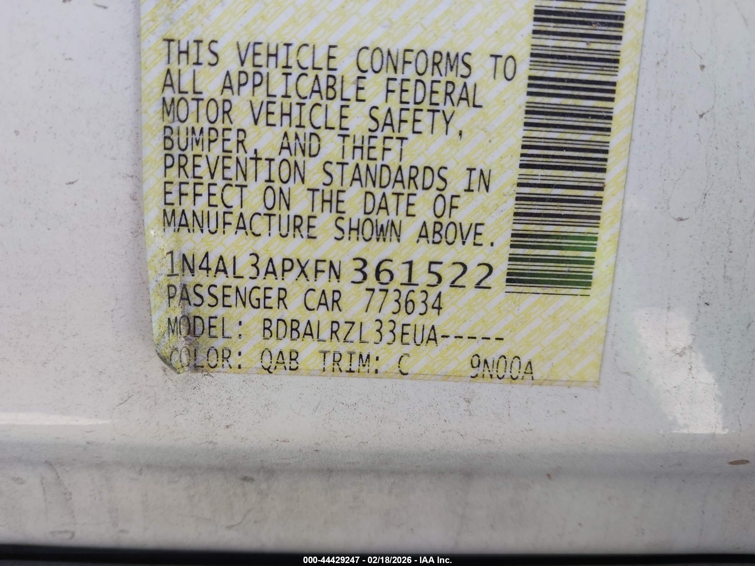 NISSAN ALTIMA image 9