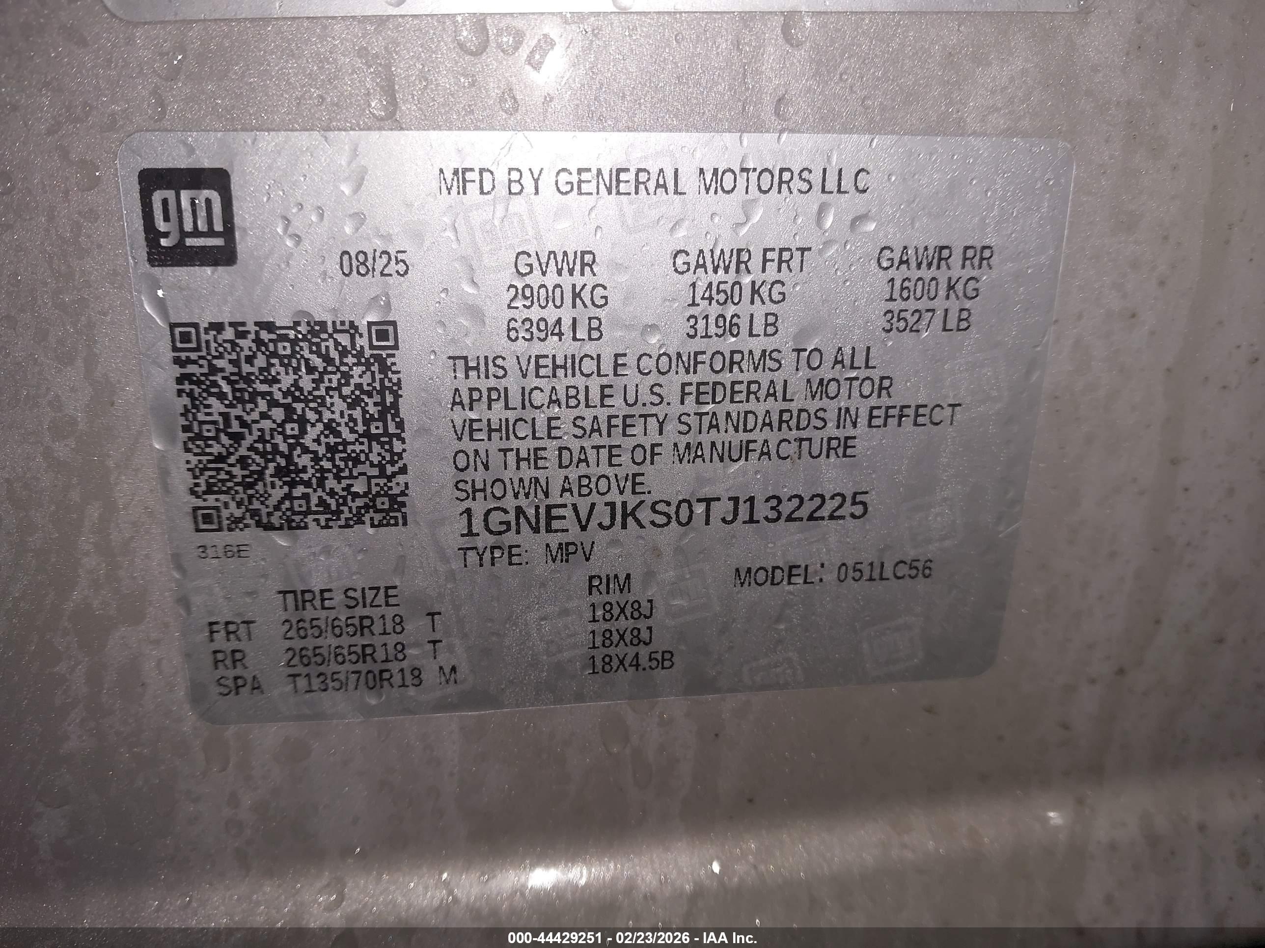 CHEVROLET TRAVERSE image 9