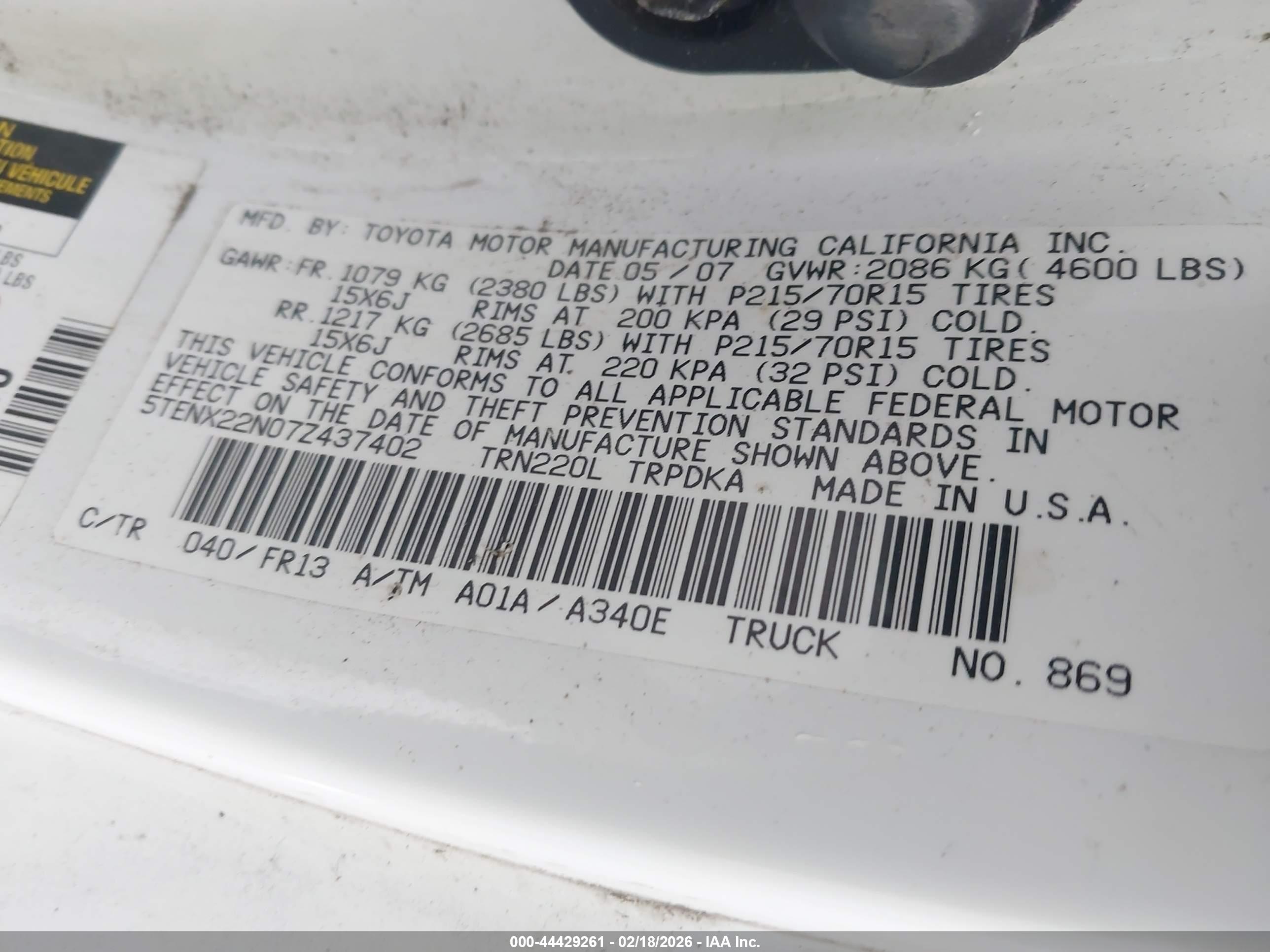 TOYOTA TACOMA image 9
