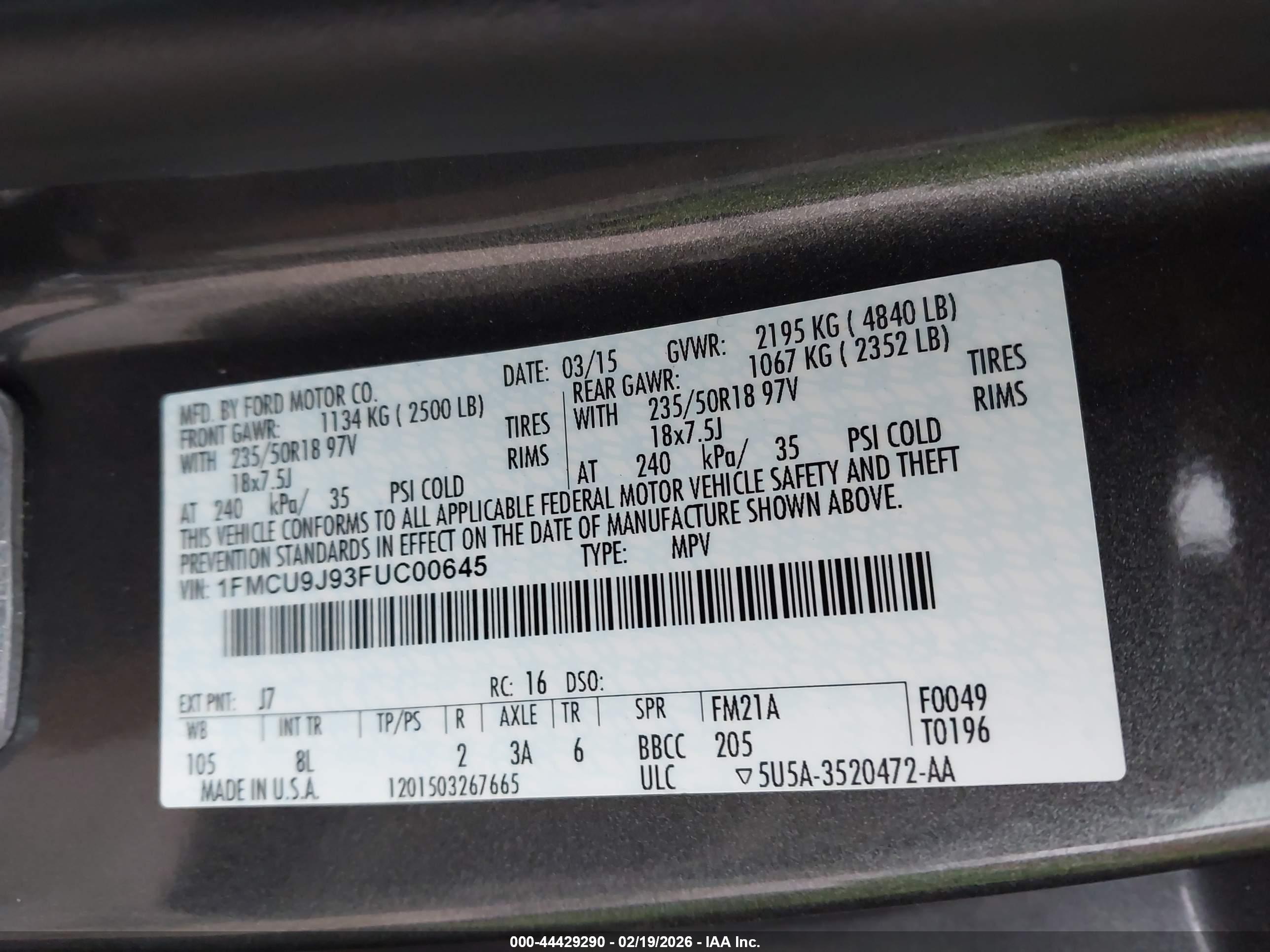 FORD ESCAPE image 9
