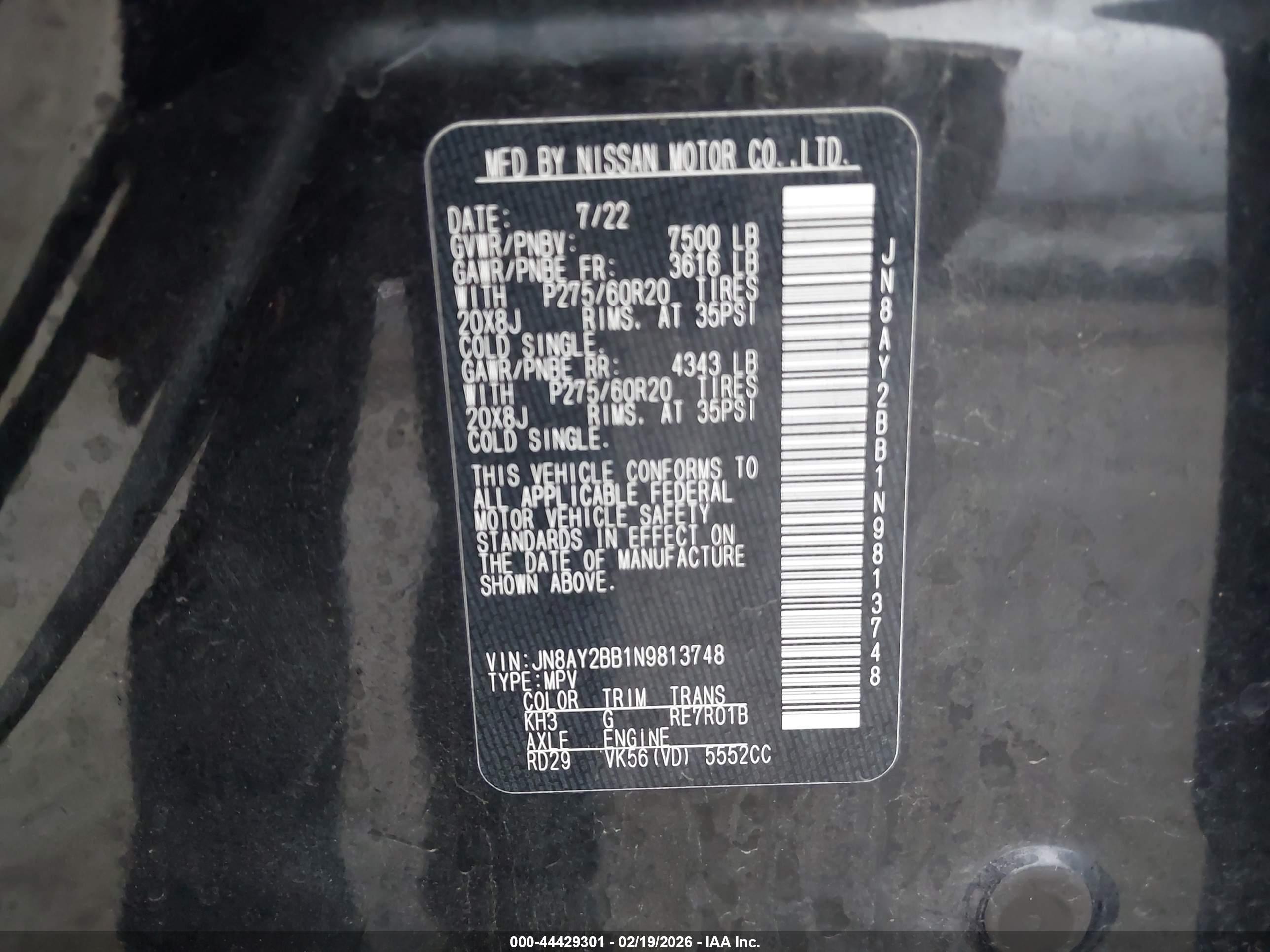 NISSAN ARMADA image 9