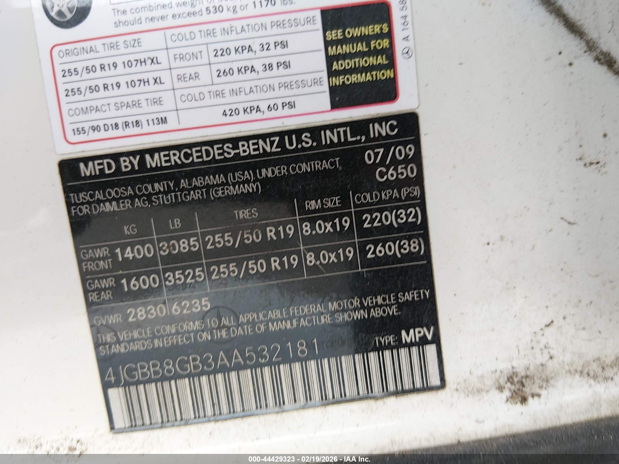 MERCEDES-BENZ ML image 9