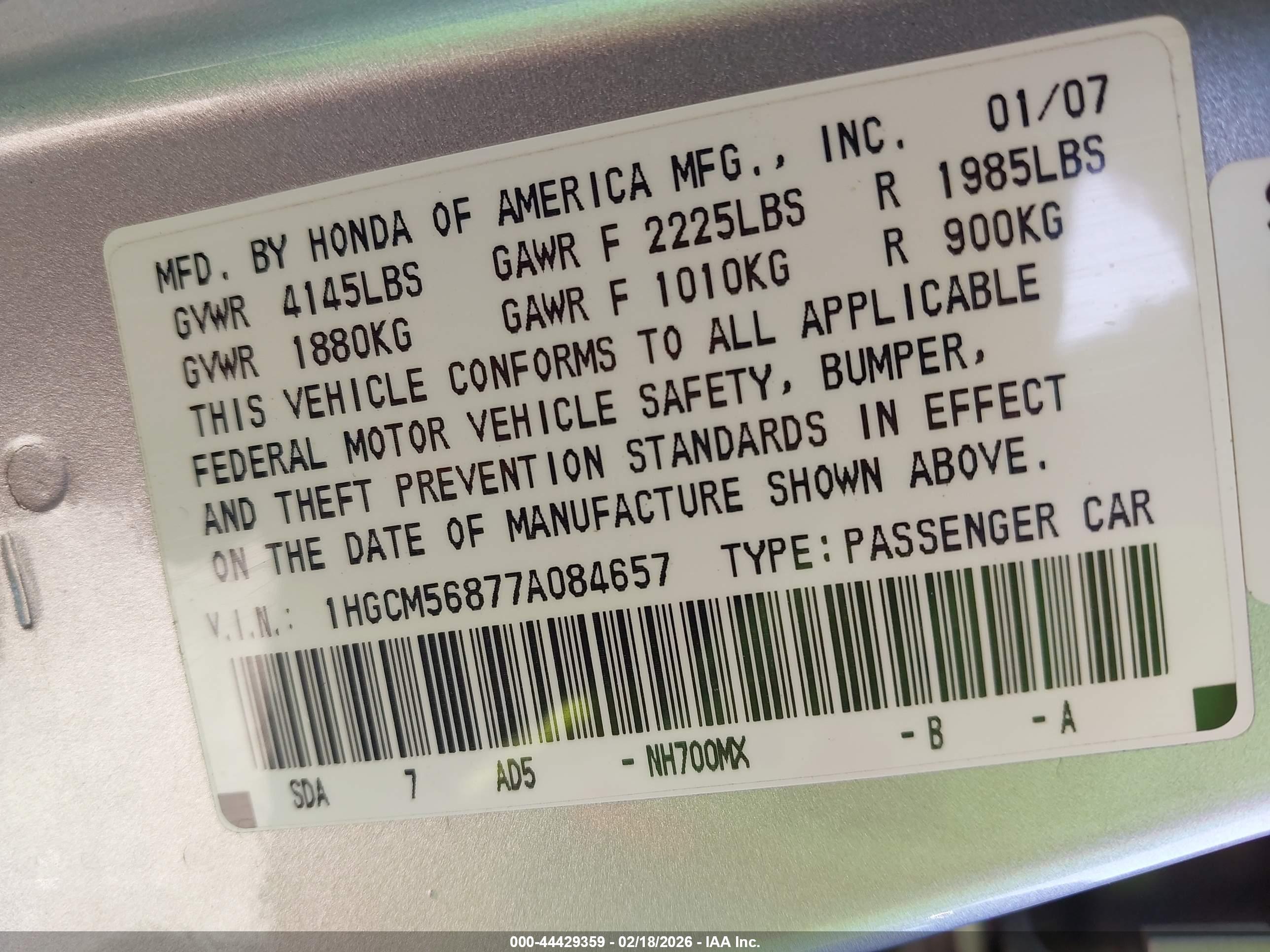 HONDA ACCORD image 9