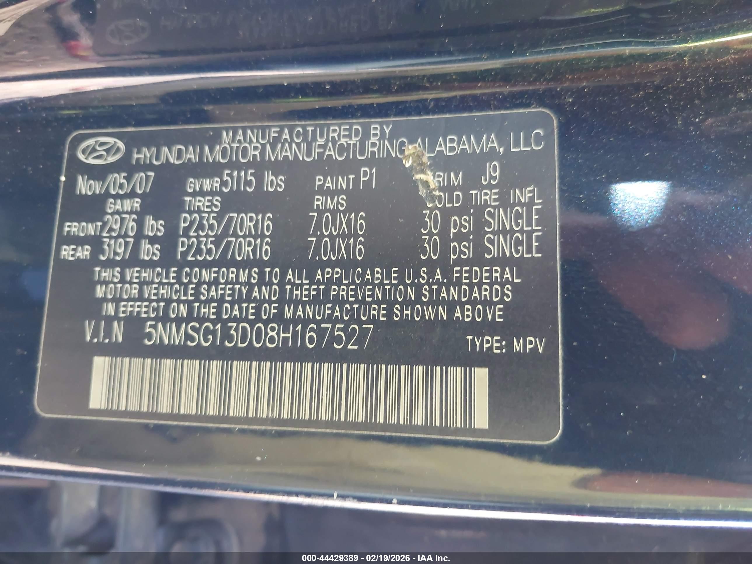 HYUNDAI SANTA image 9