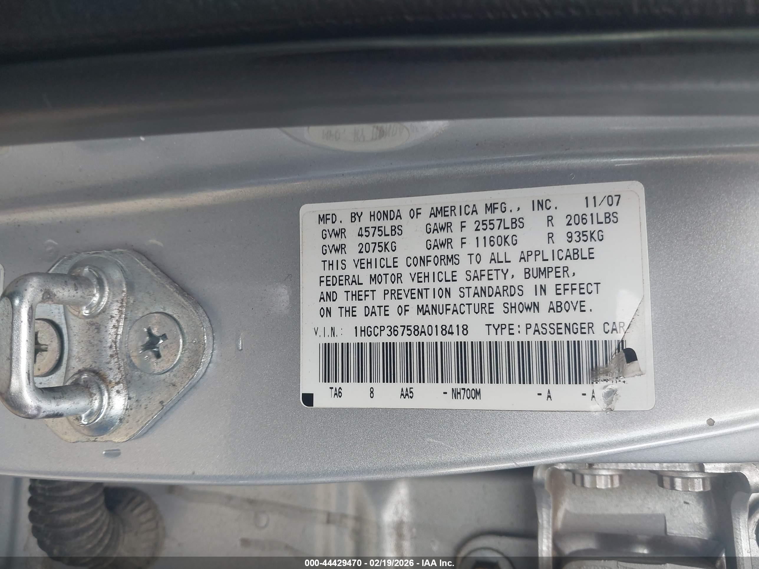 HONDA ACCORD image 9