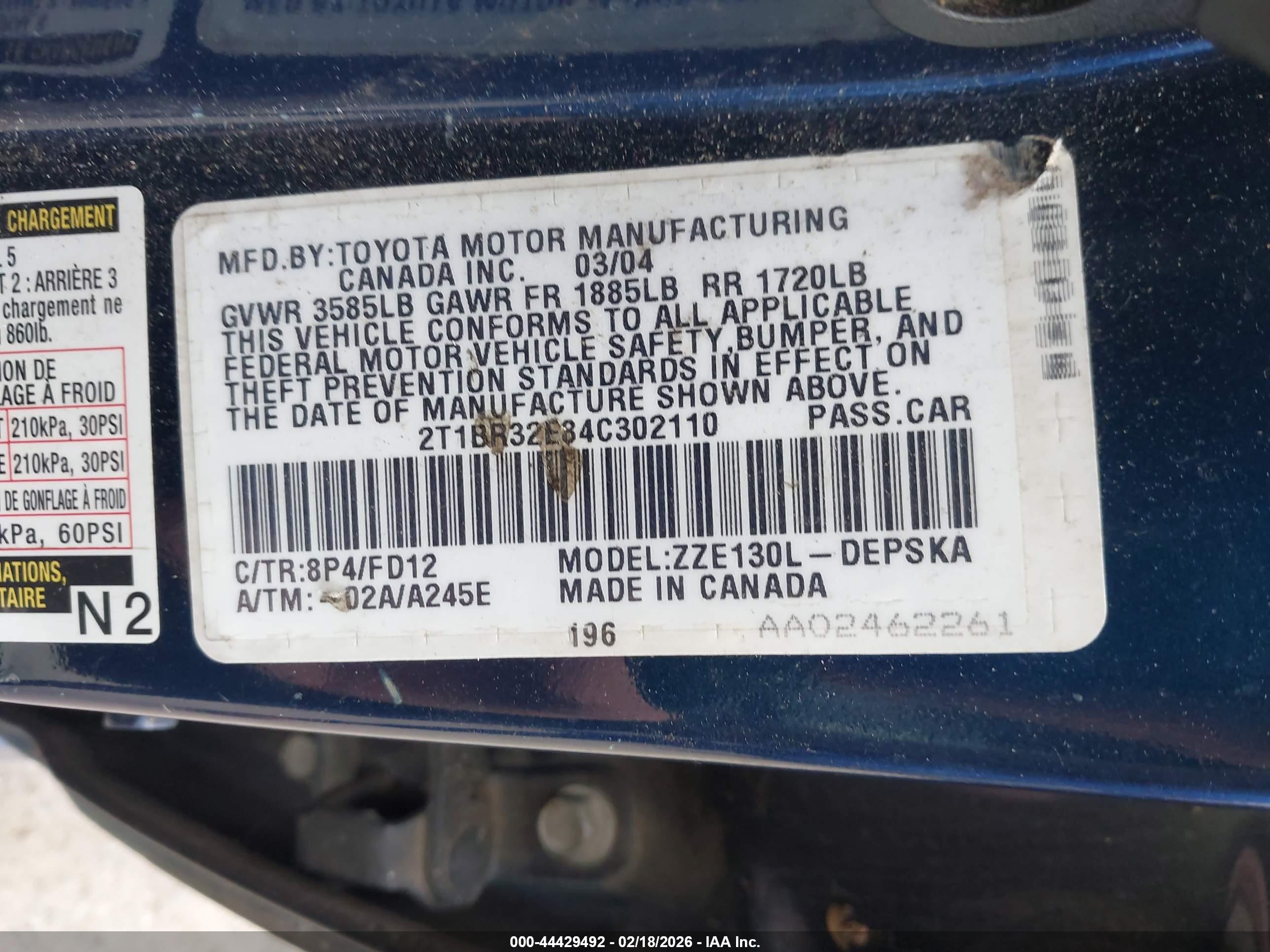 TOYOTA COROLLA image 9