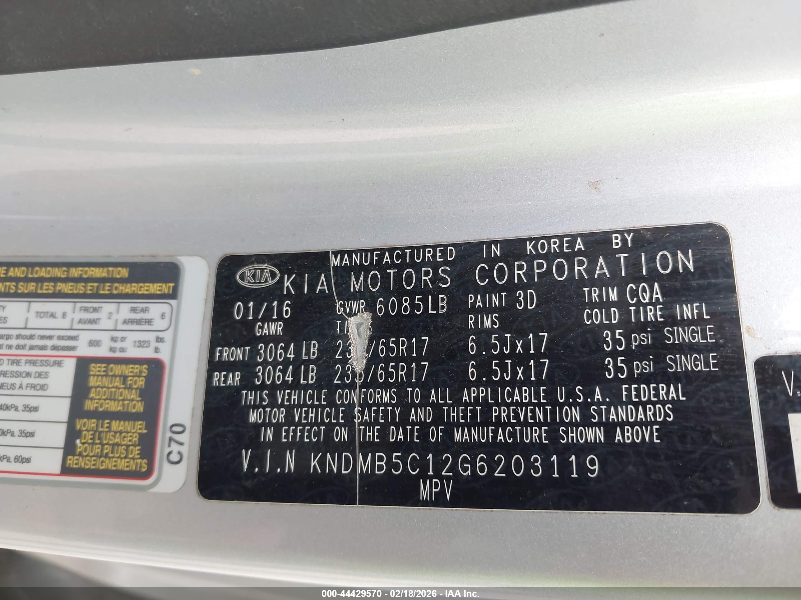 KIA SEDONA image 9