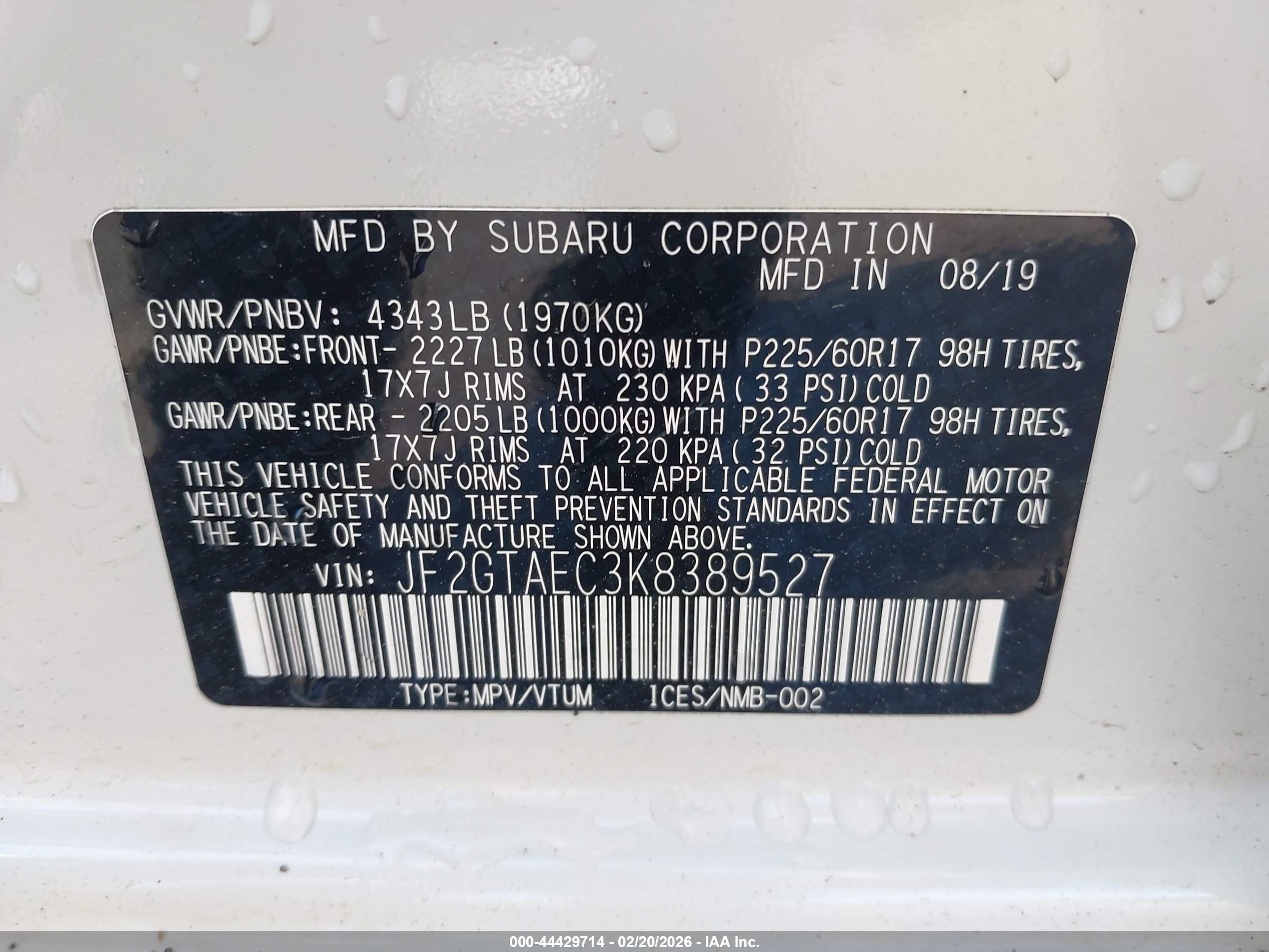 SUBARU CROSSTREK image 9