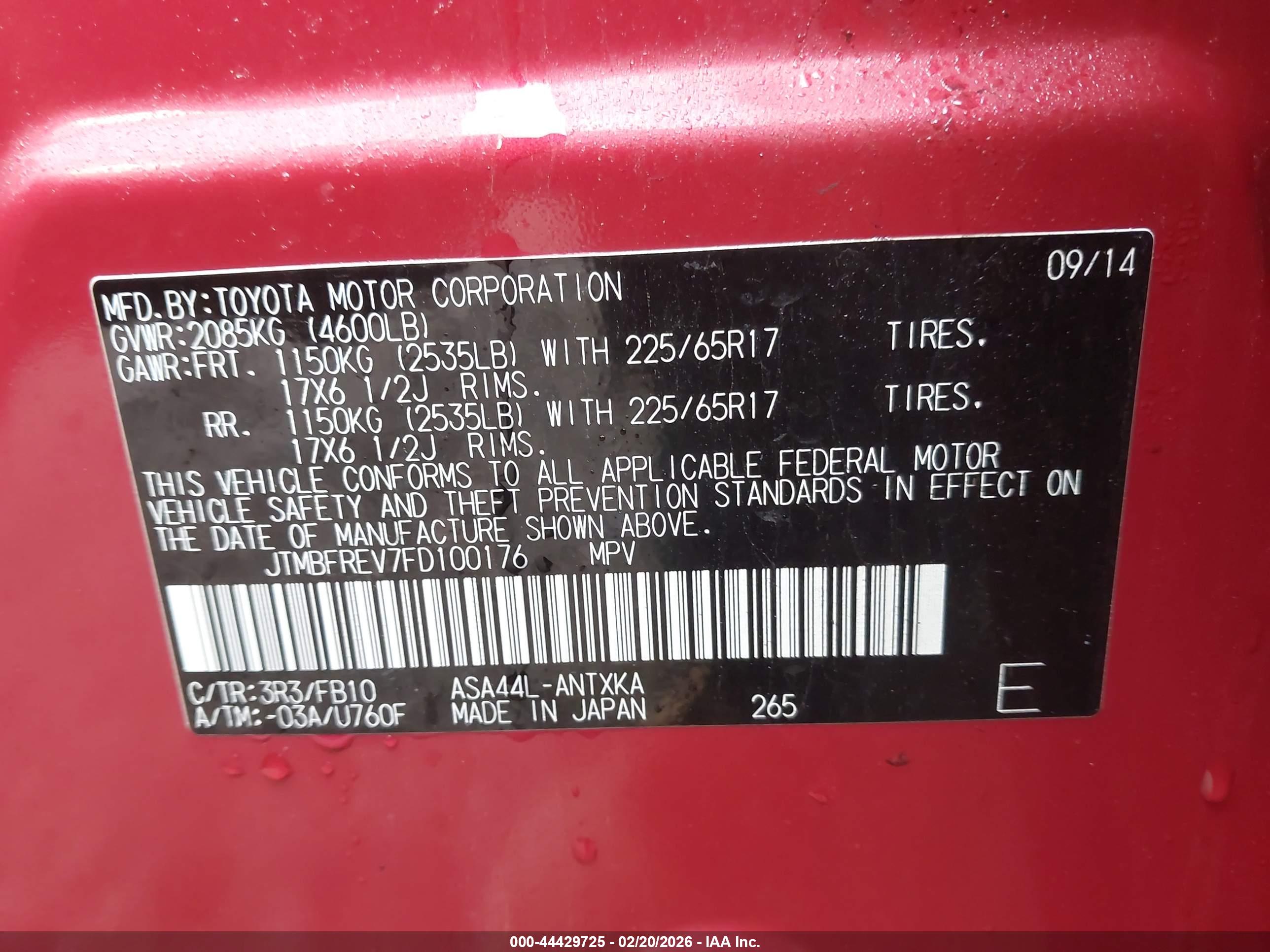 TOYOTA RAV4 image 9
