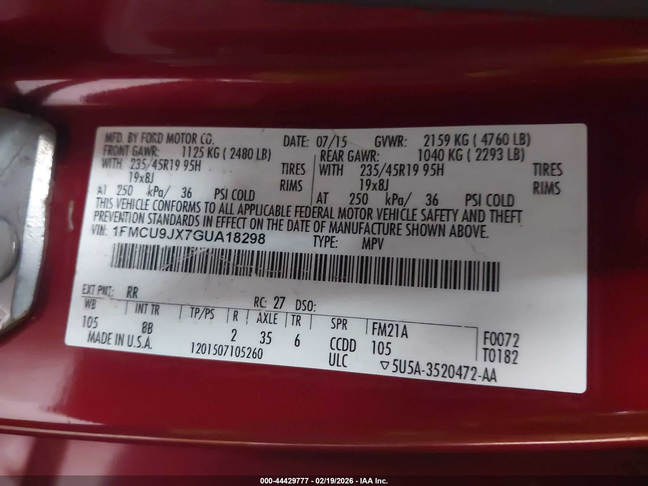 FORD ESCAPE image 9