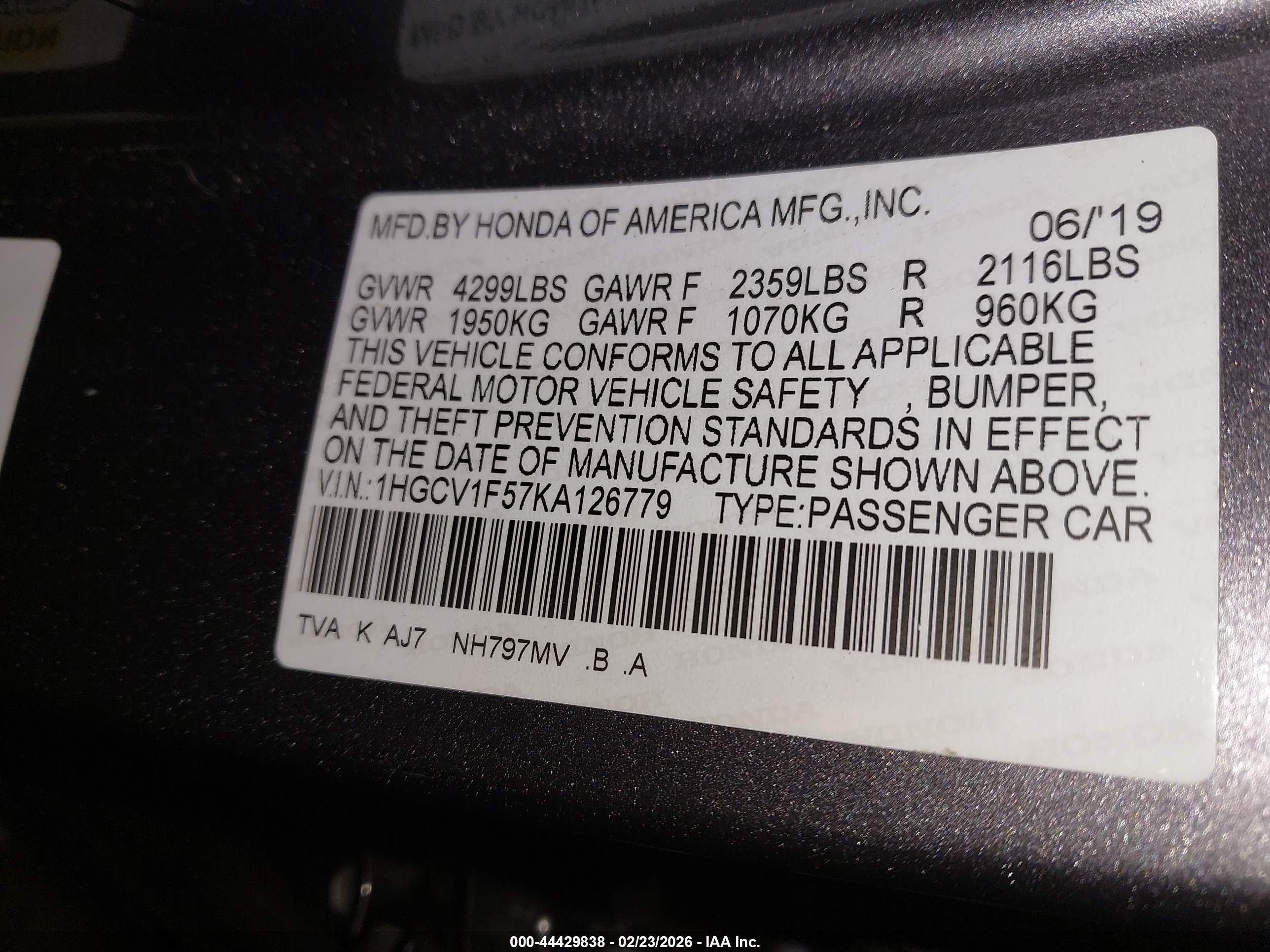 HONDA ACCORD image 9