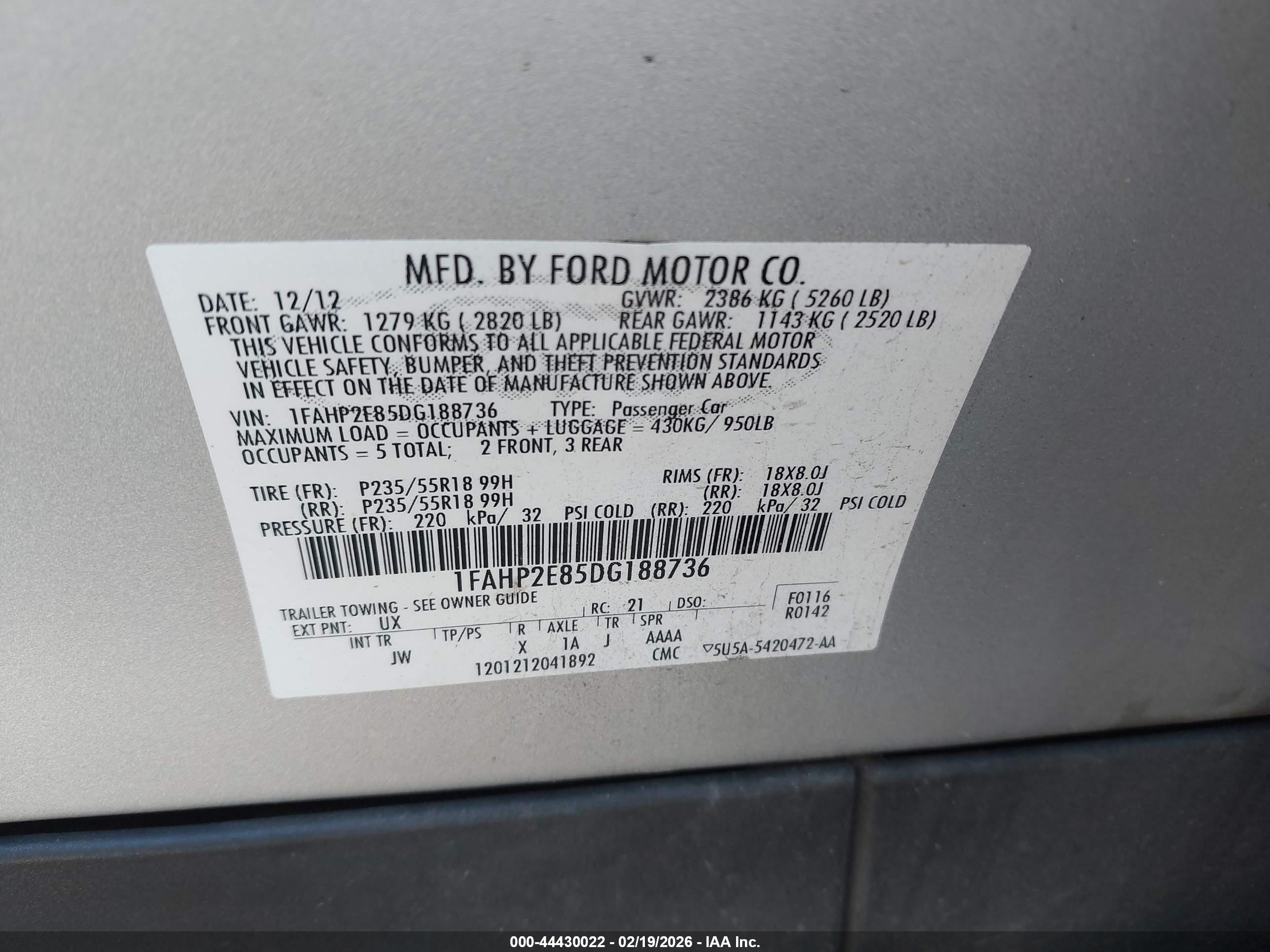 FORD TAURUS image 9