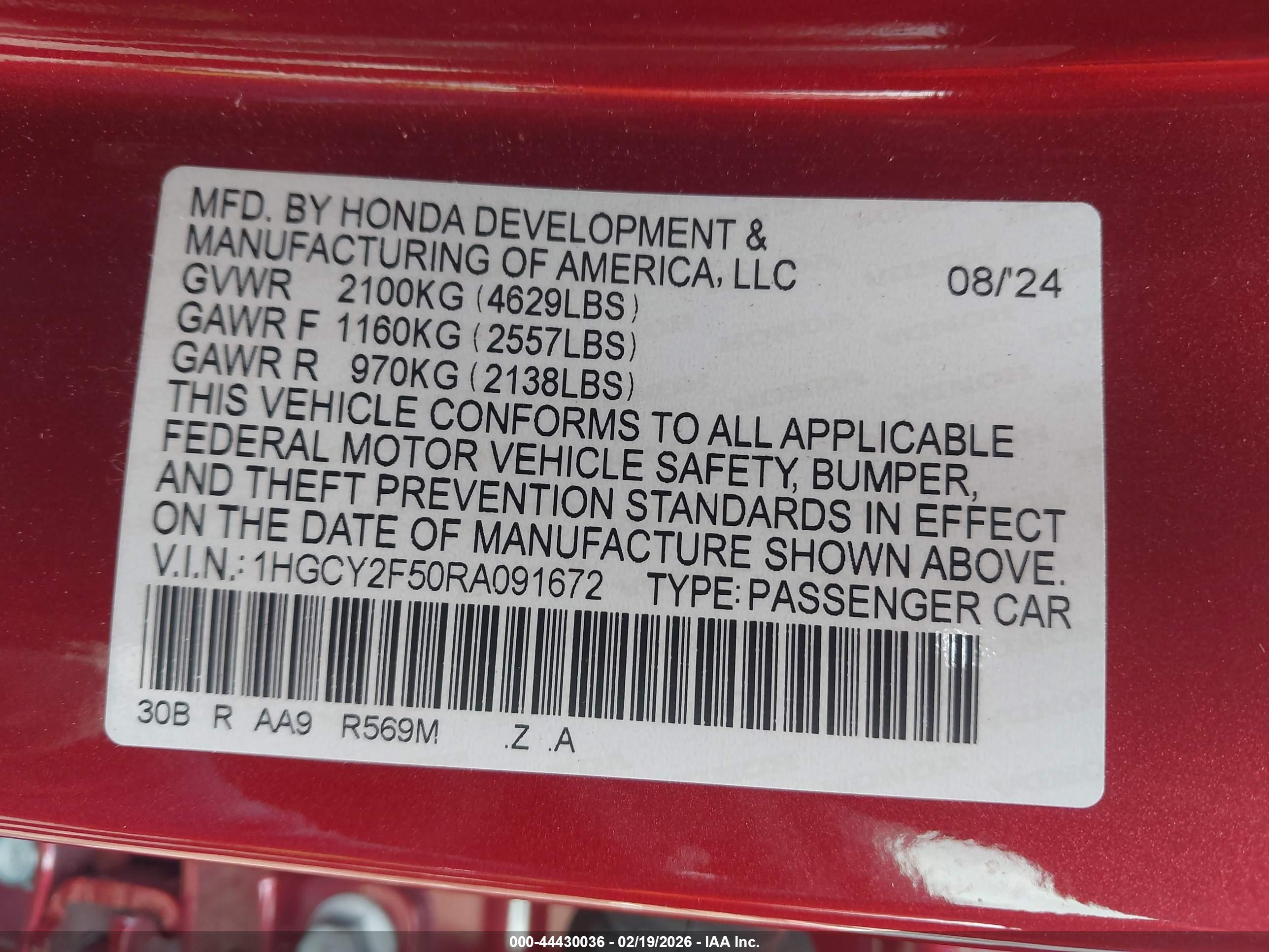 HONDA ACCORD image 9