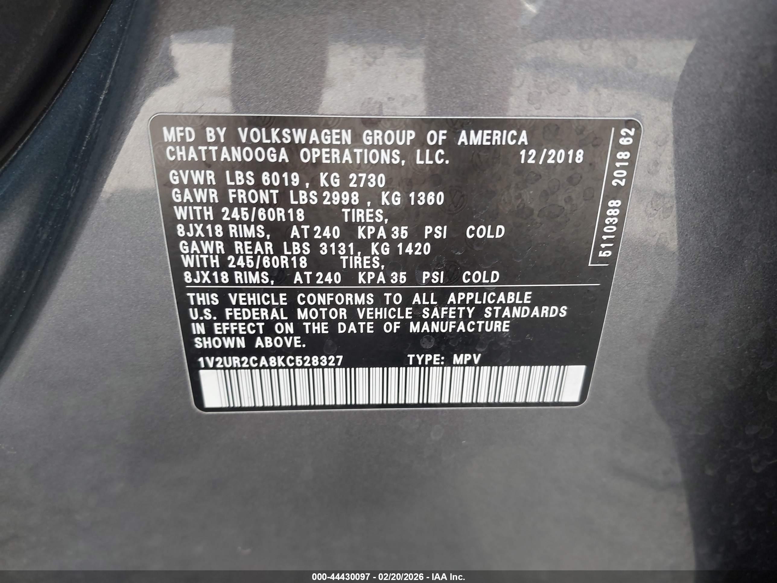 VOLKSWAGEN ATLAS image 9
