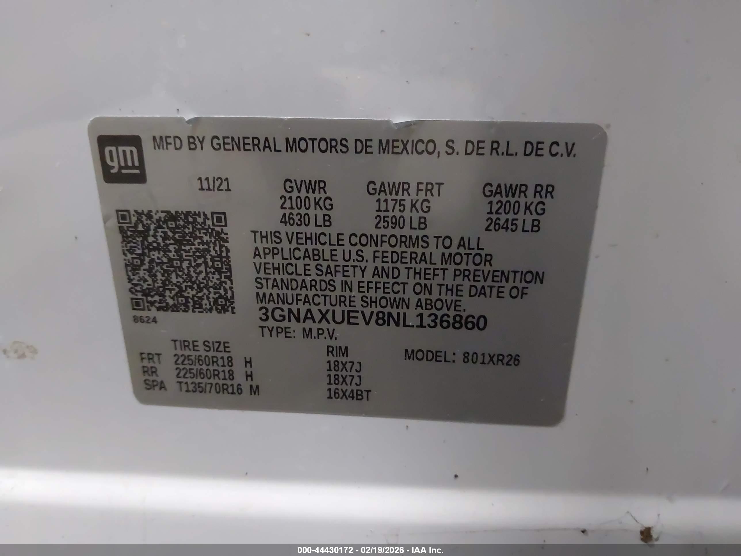 CHEVROLET EQUINOX image 9