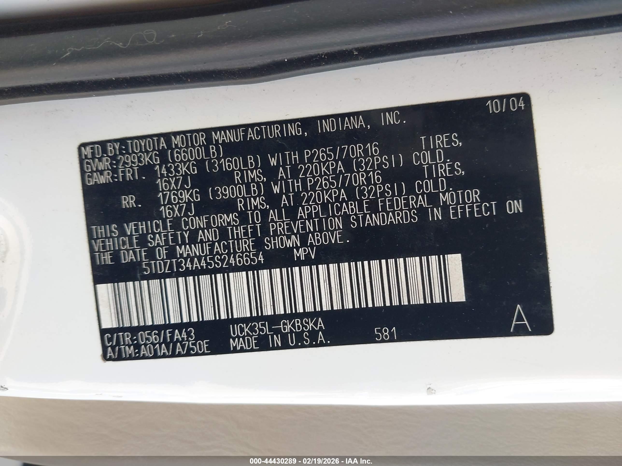 TOYOTA SEQUOIA image 9