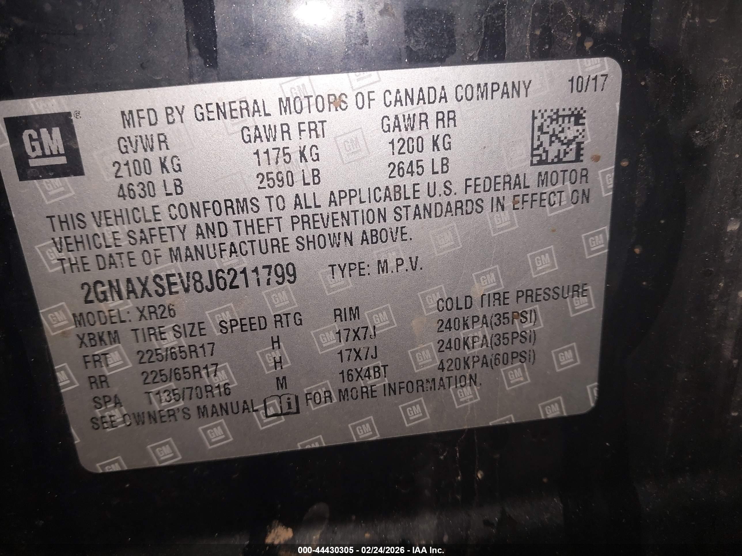 CHEVROLET EQUINOX image 9