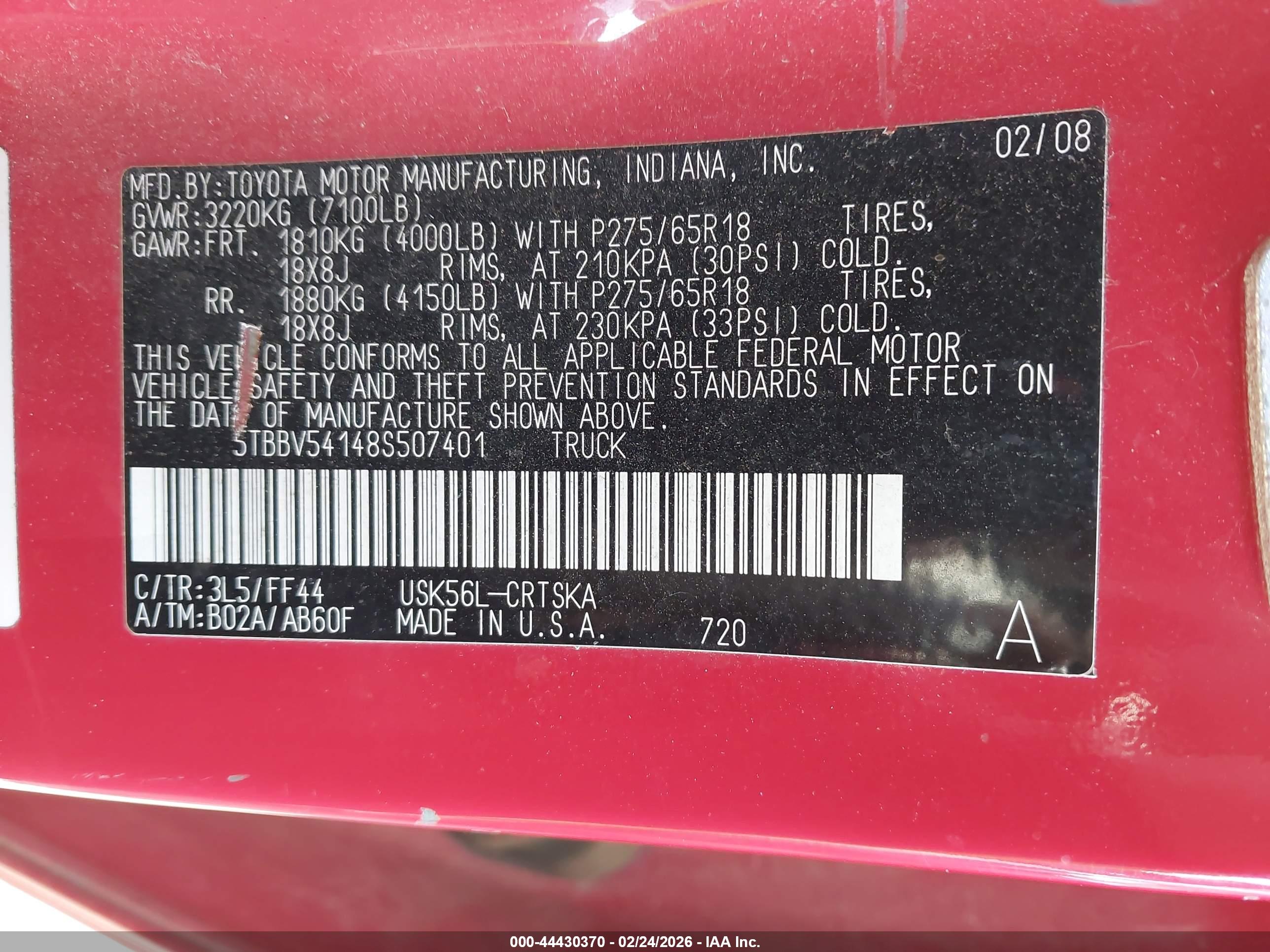 TOYOTA TUNDRA image 9