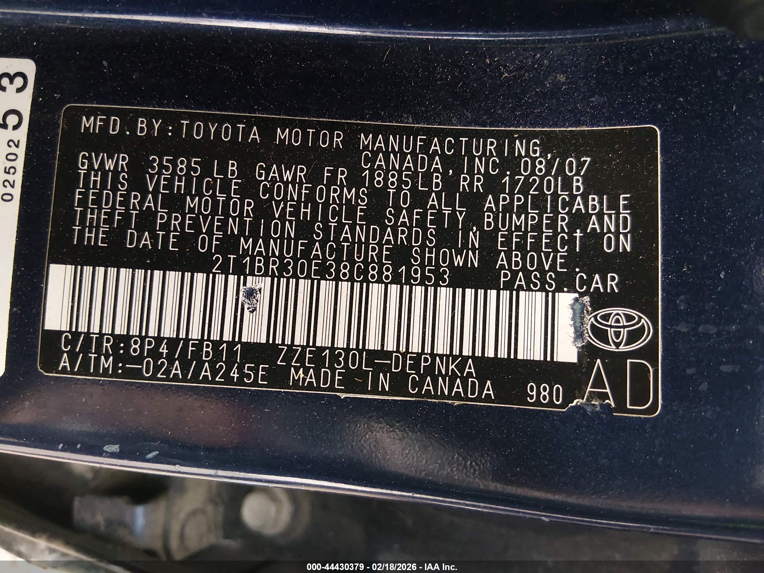 TOYOTA COROLLA image 9